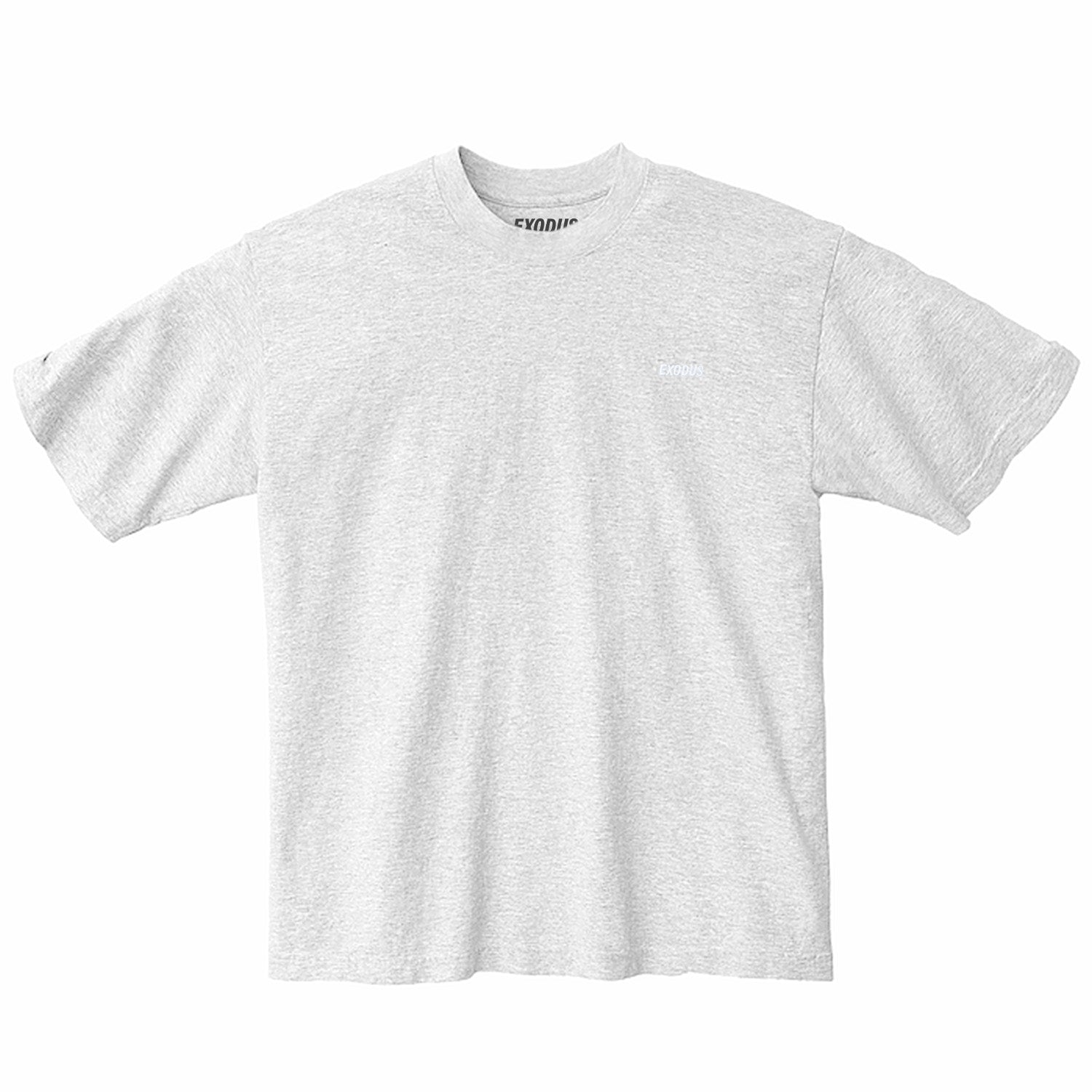 Ash Grey Embroidered Exodus T-Shirt