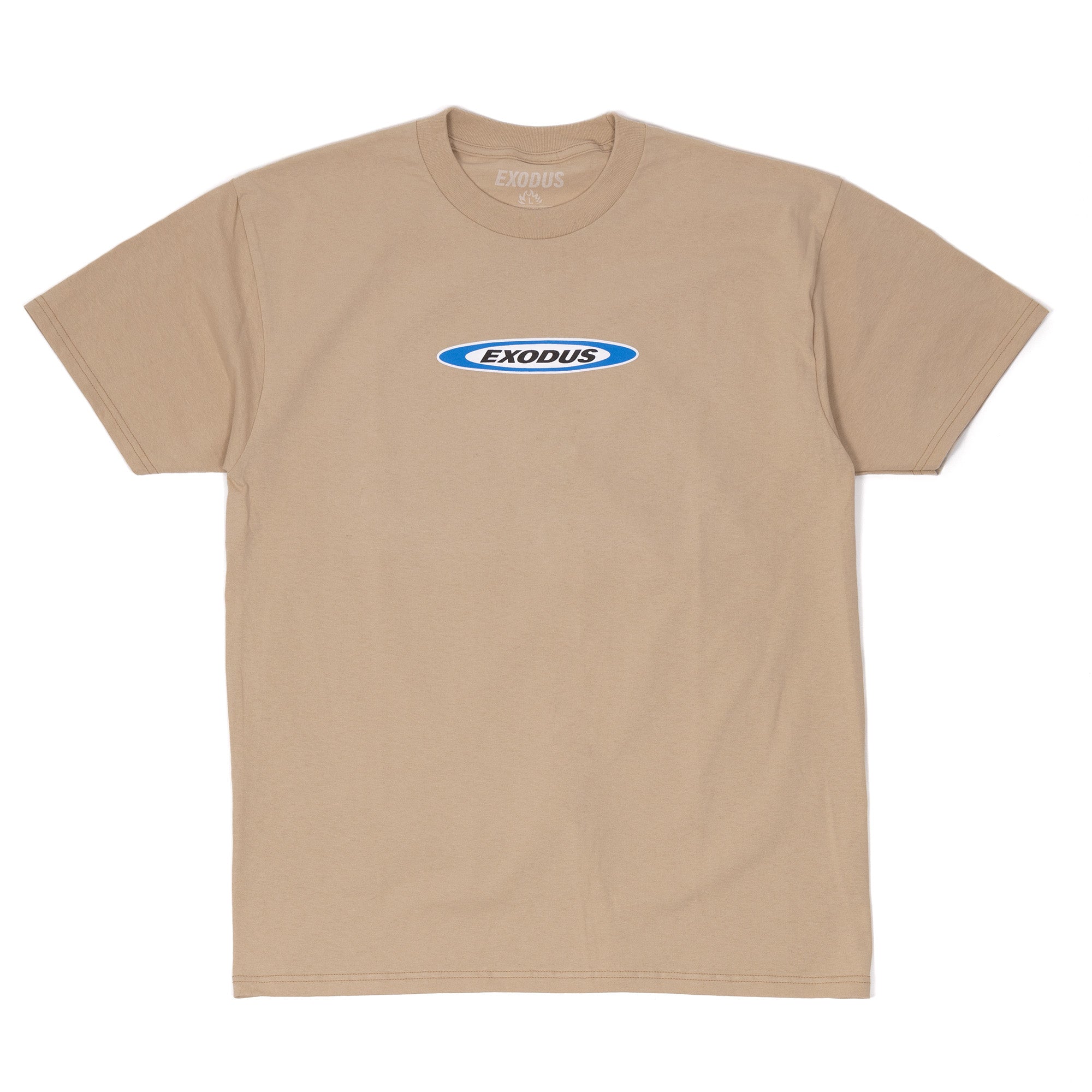 Tan Exodus Oval Logo T-shirt