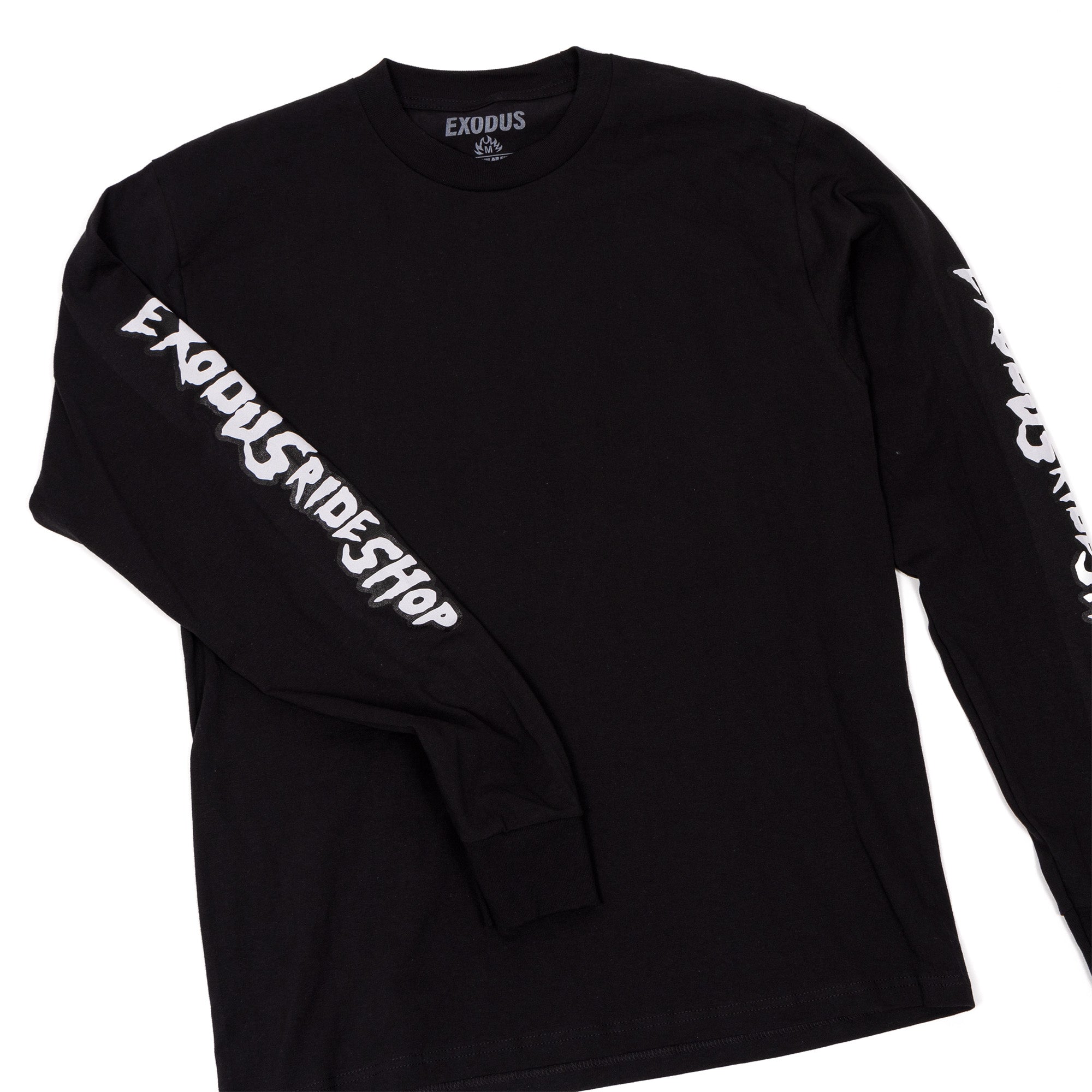 Black Exodus Skimask Long Sleeve Tee Front