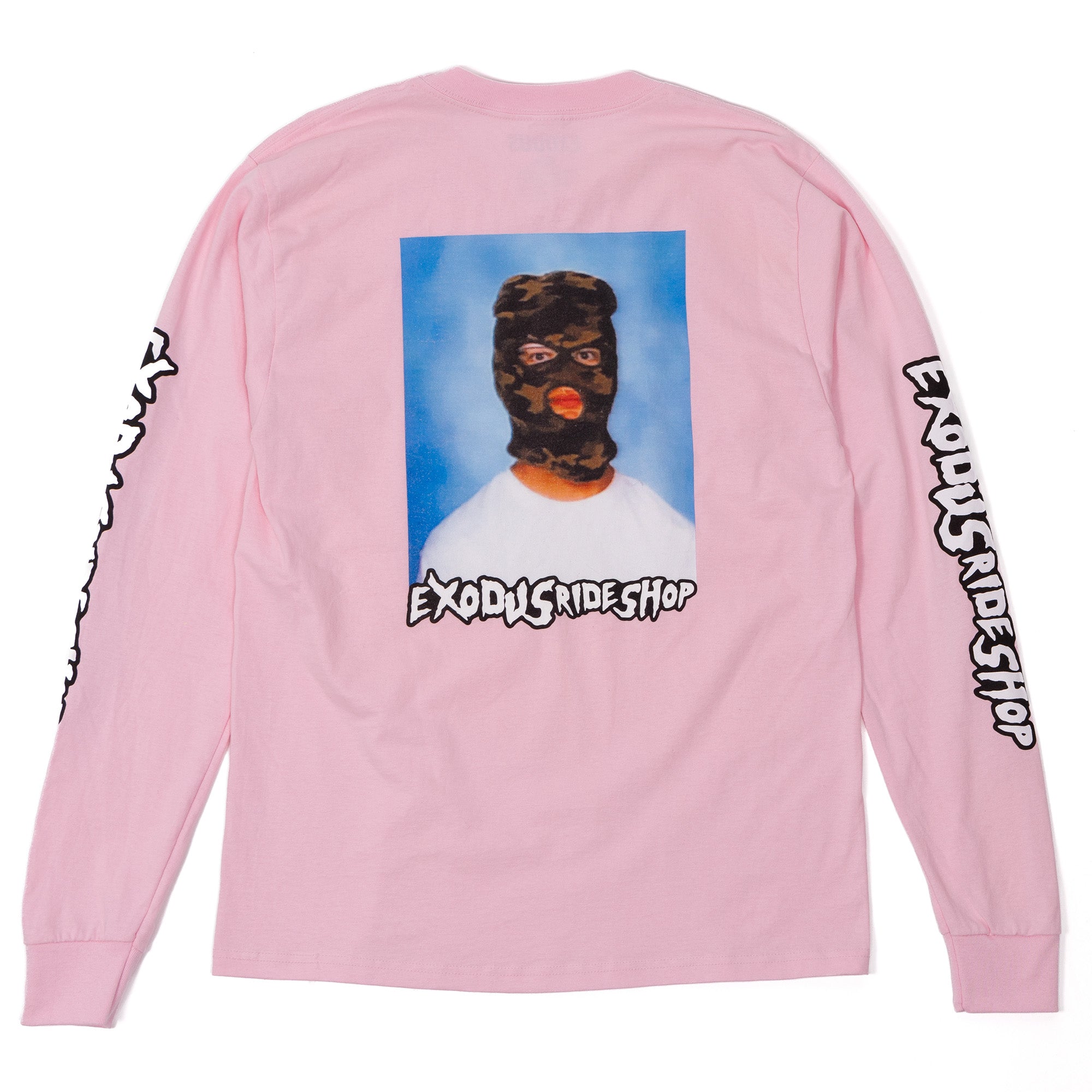 Pink Exodus Skimask Long Sleeve Tee