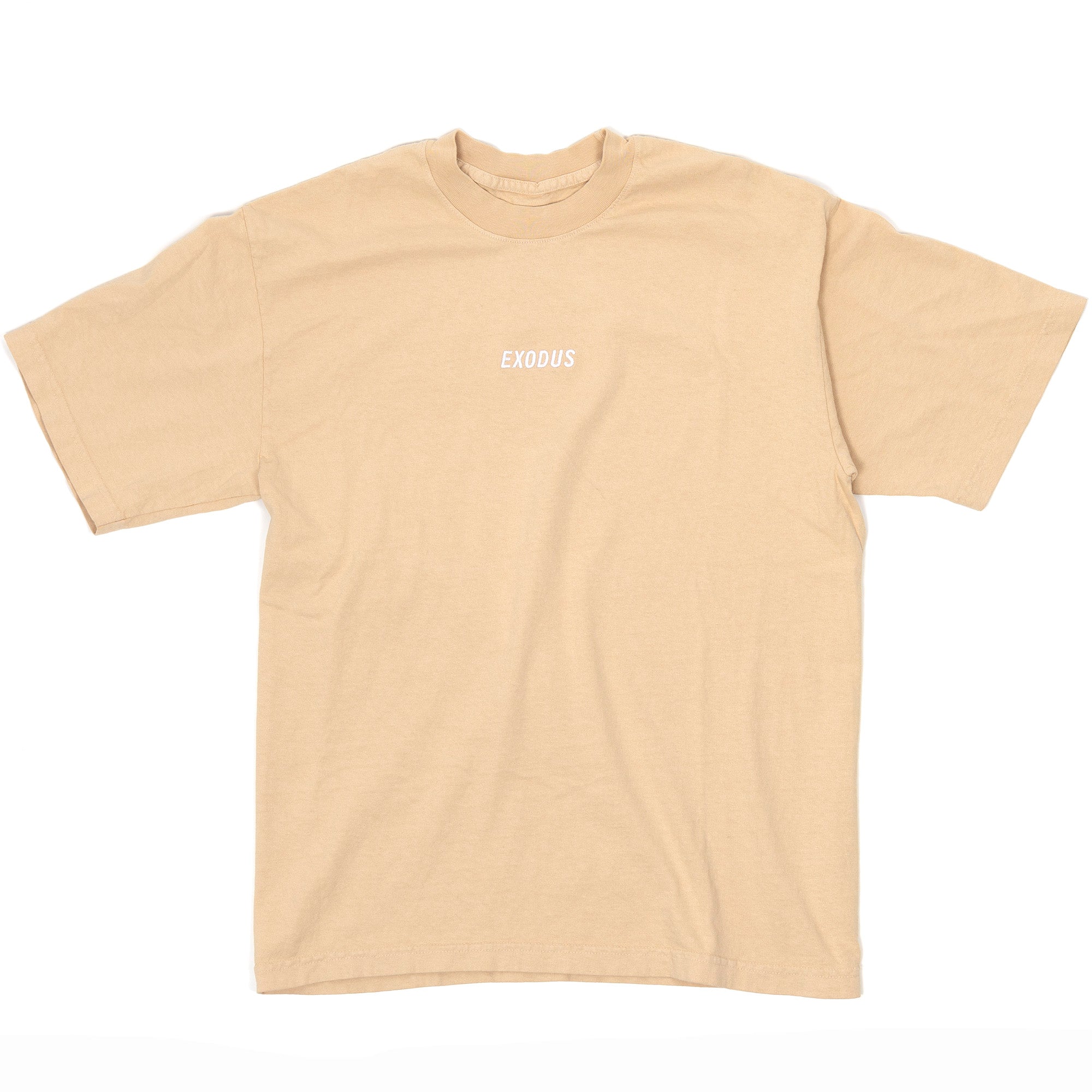 Beige Embroidery Exodus Tee