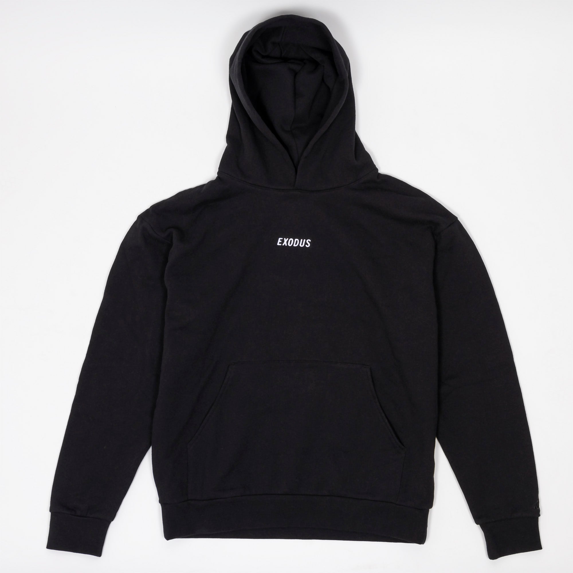 Exodus Bold Embroidered Hoodie - Black