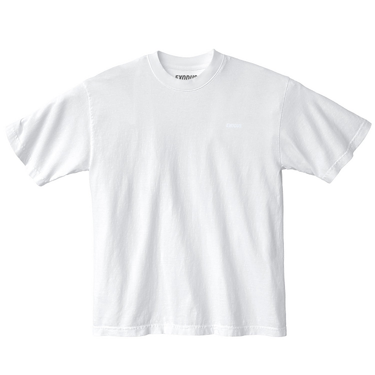 White Embroidered Exodus T-Shirt