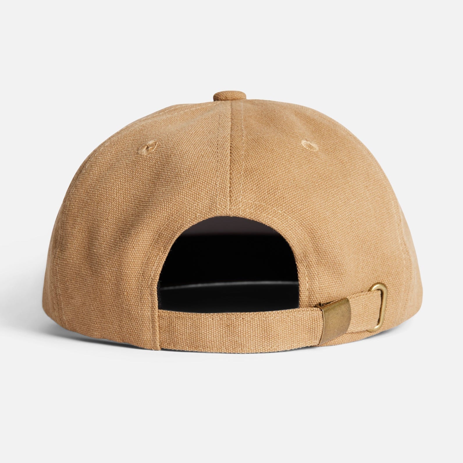 Light Brown Washed Canvas Autumn Strapback