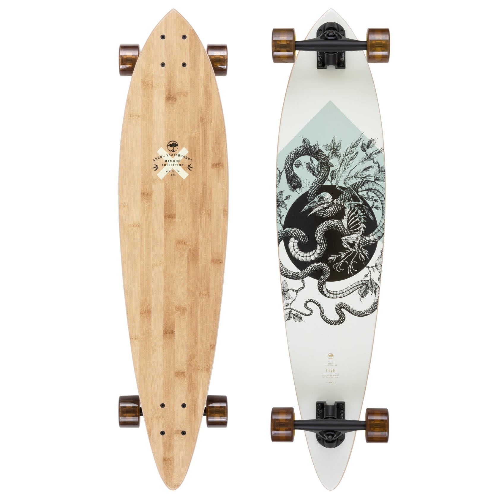 Arbor Fish Bamboo 37" Longboard Complete