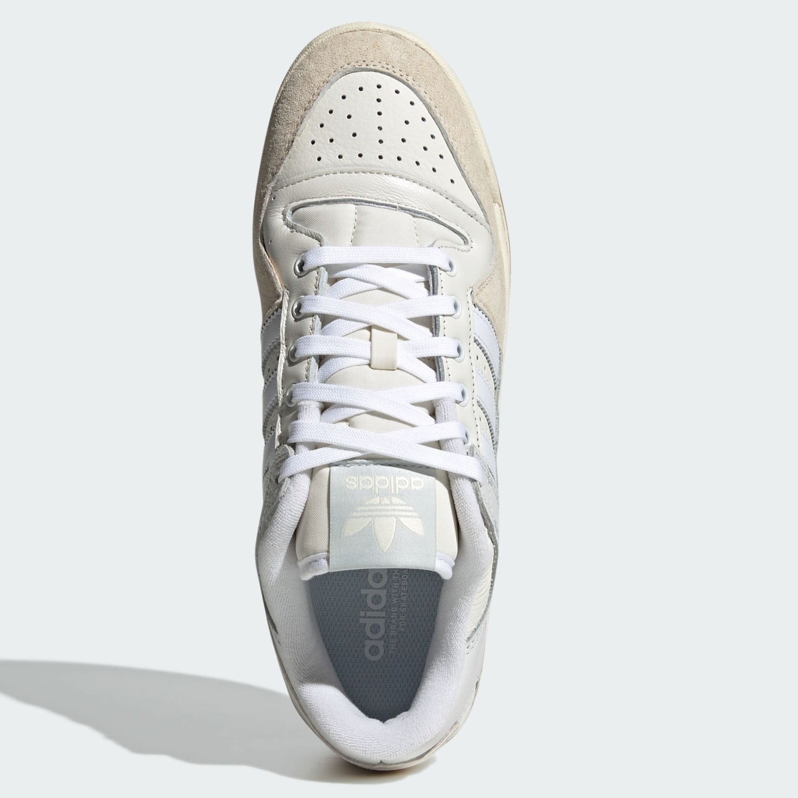 Chalk White Forum 84 ADV Adidas Skate Shoe Top