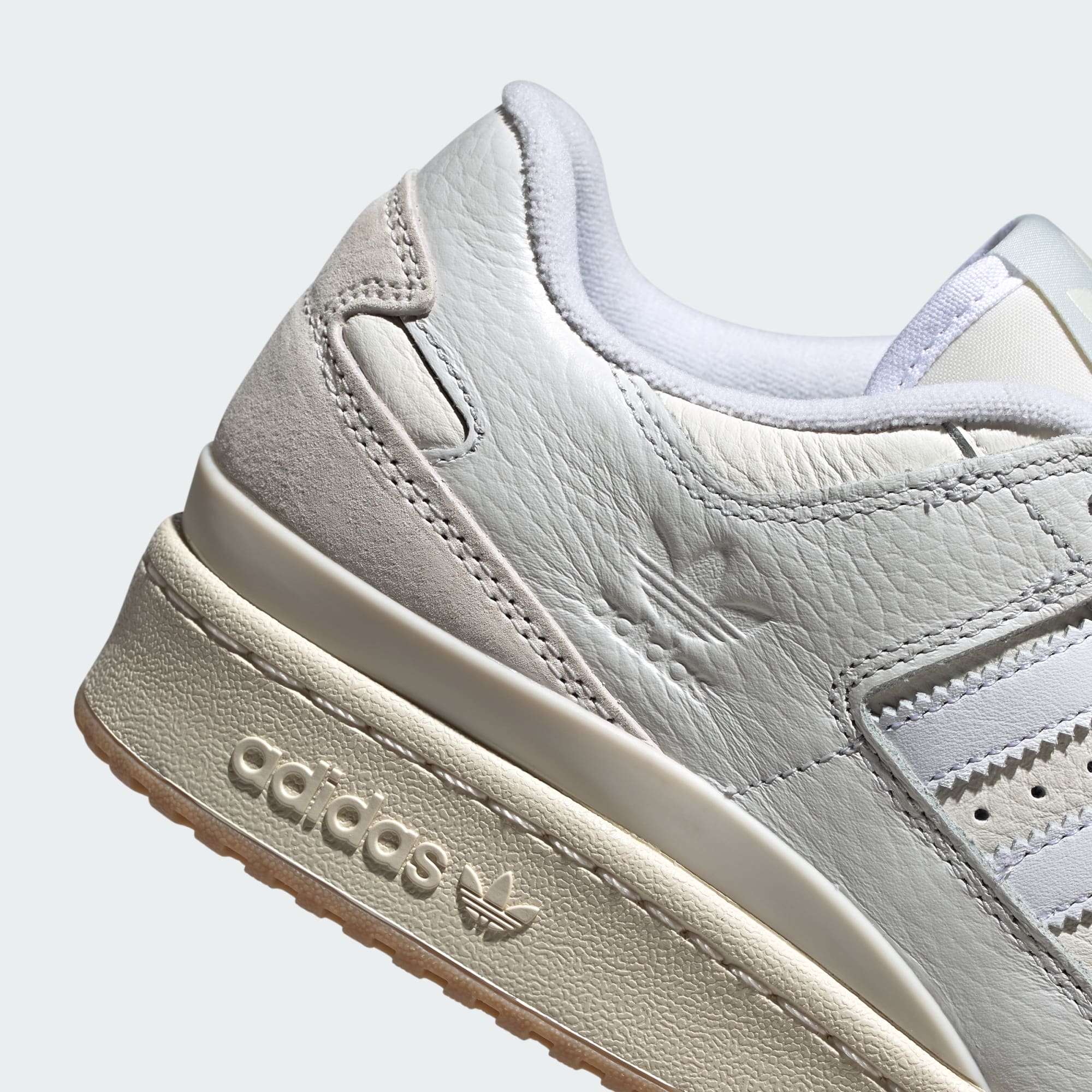 Chalk White Forum 84 ADV Adidas Skate Shoe Detail