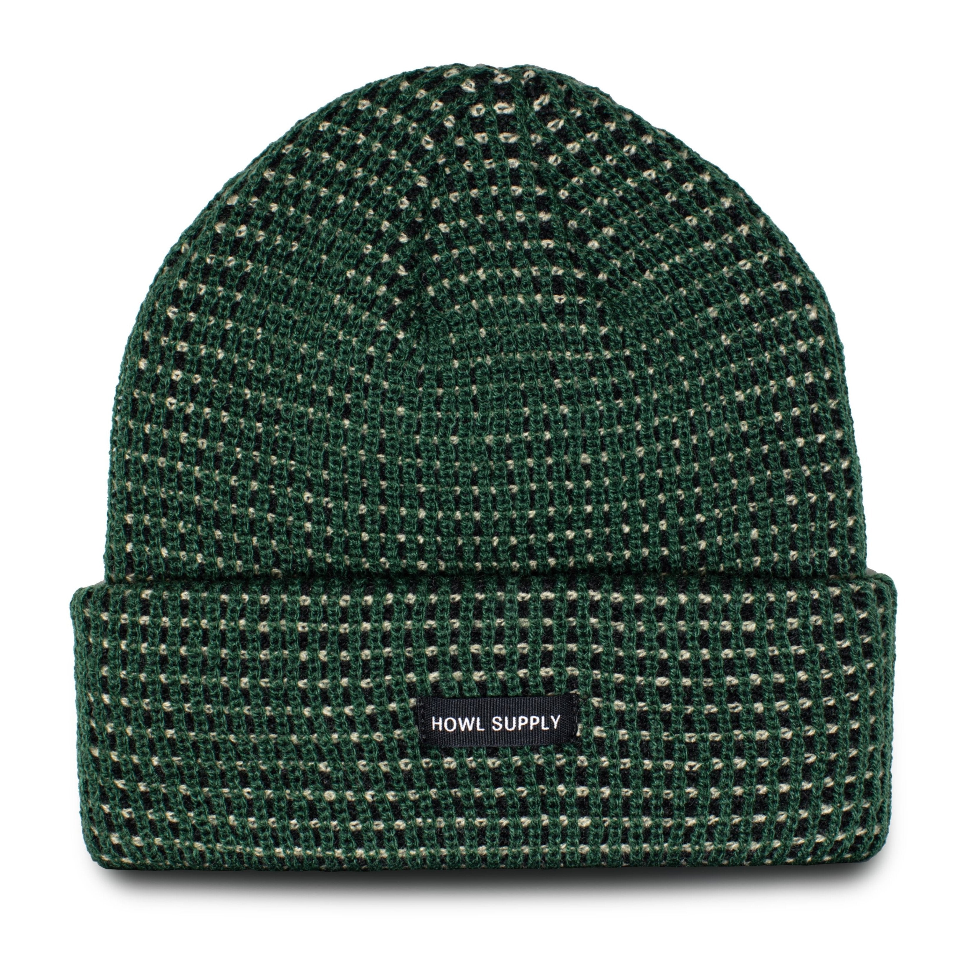 Army Green Slash Howl Beanie