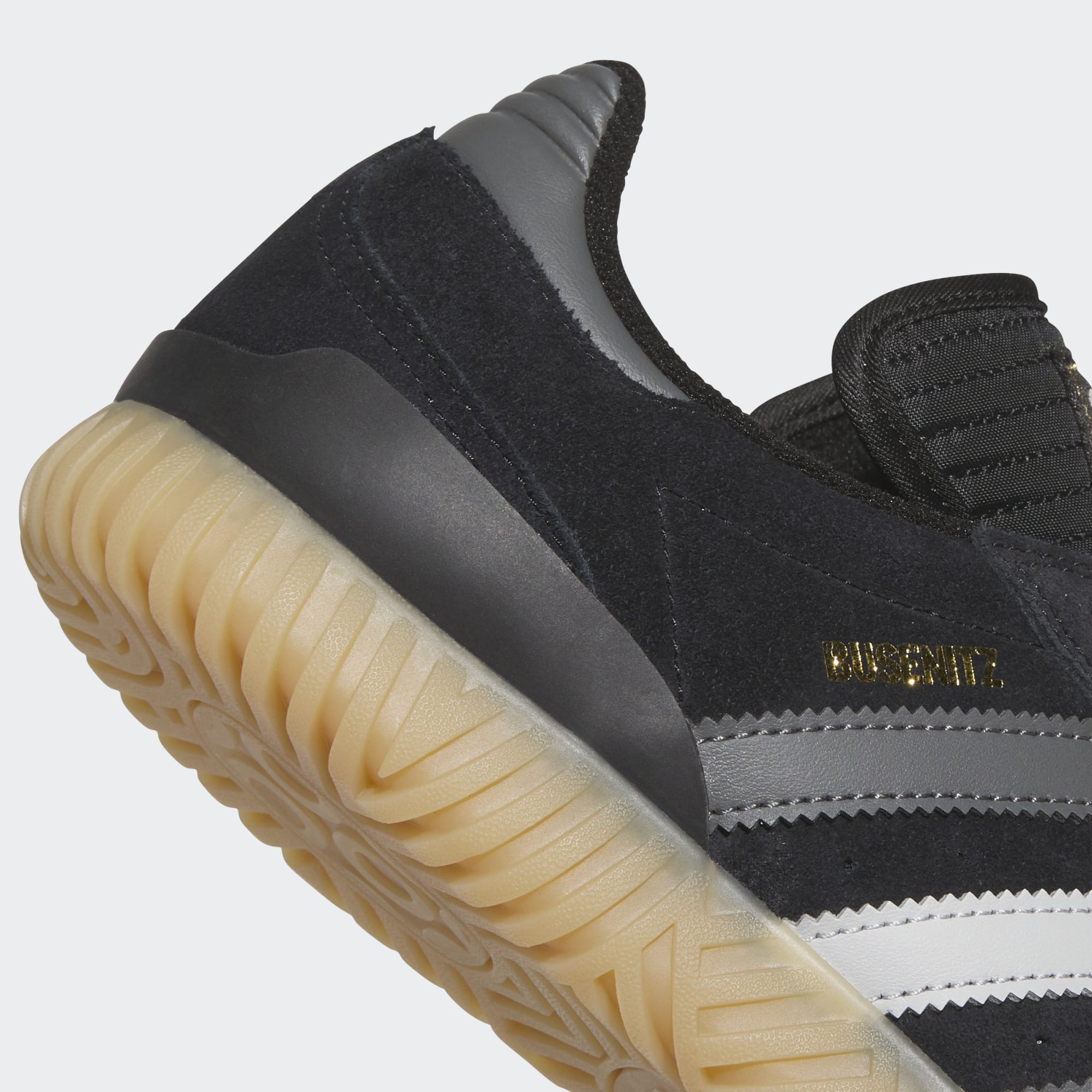 Black/Gum Busenitz Indoor Super Adidas Skate Shoe Detail