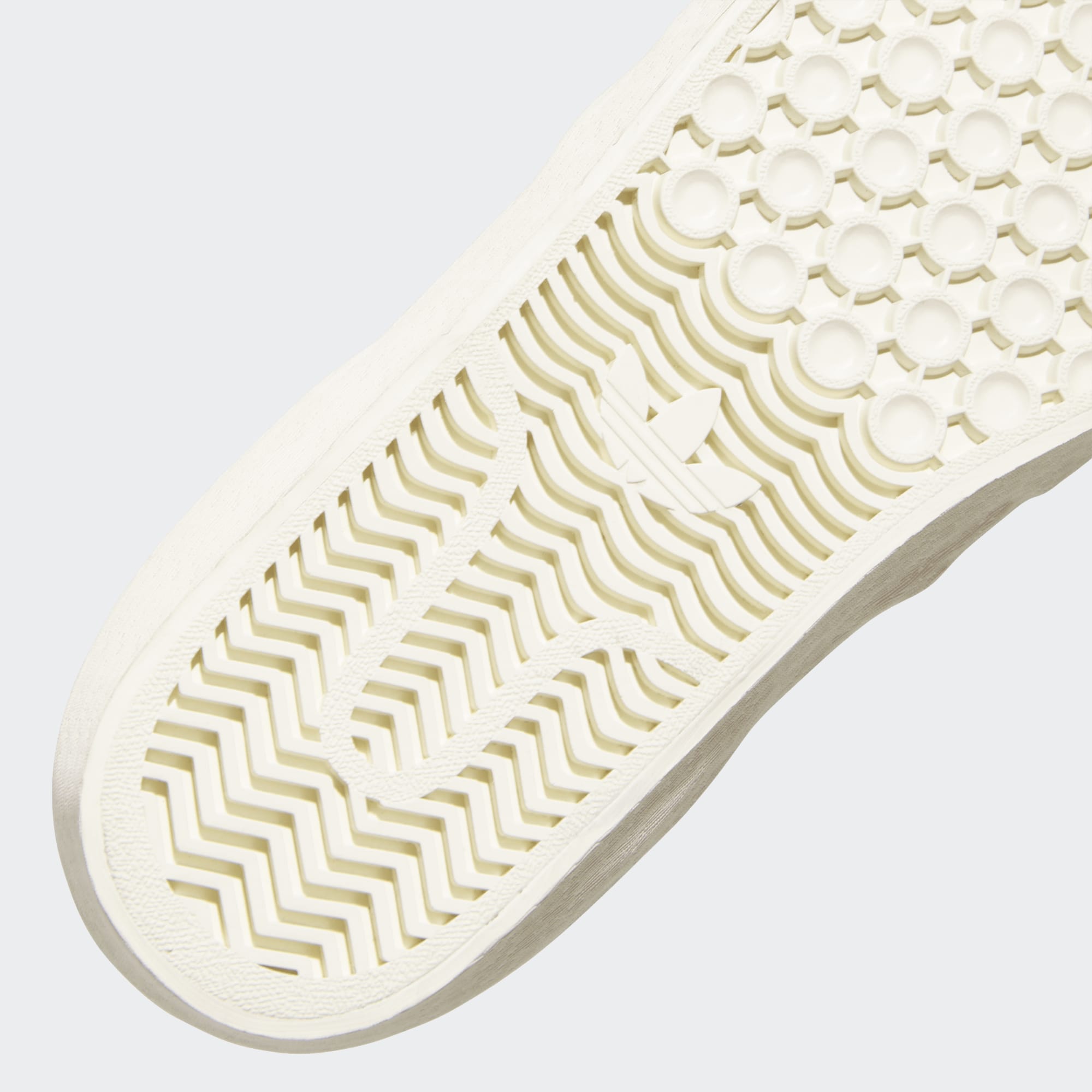 Biege Shmooofoil Adidas Slip On Skate Shoe Detail