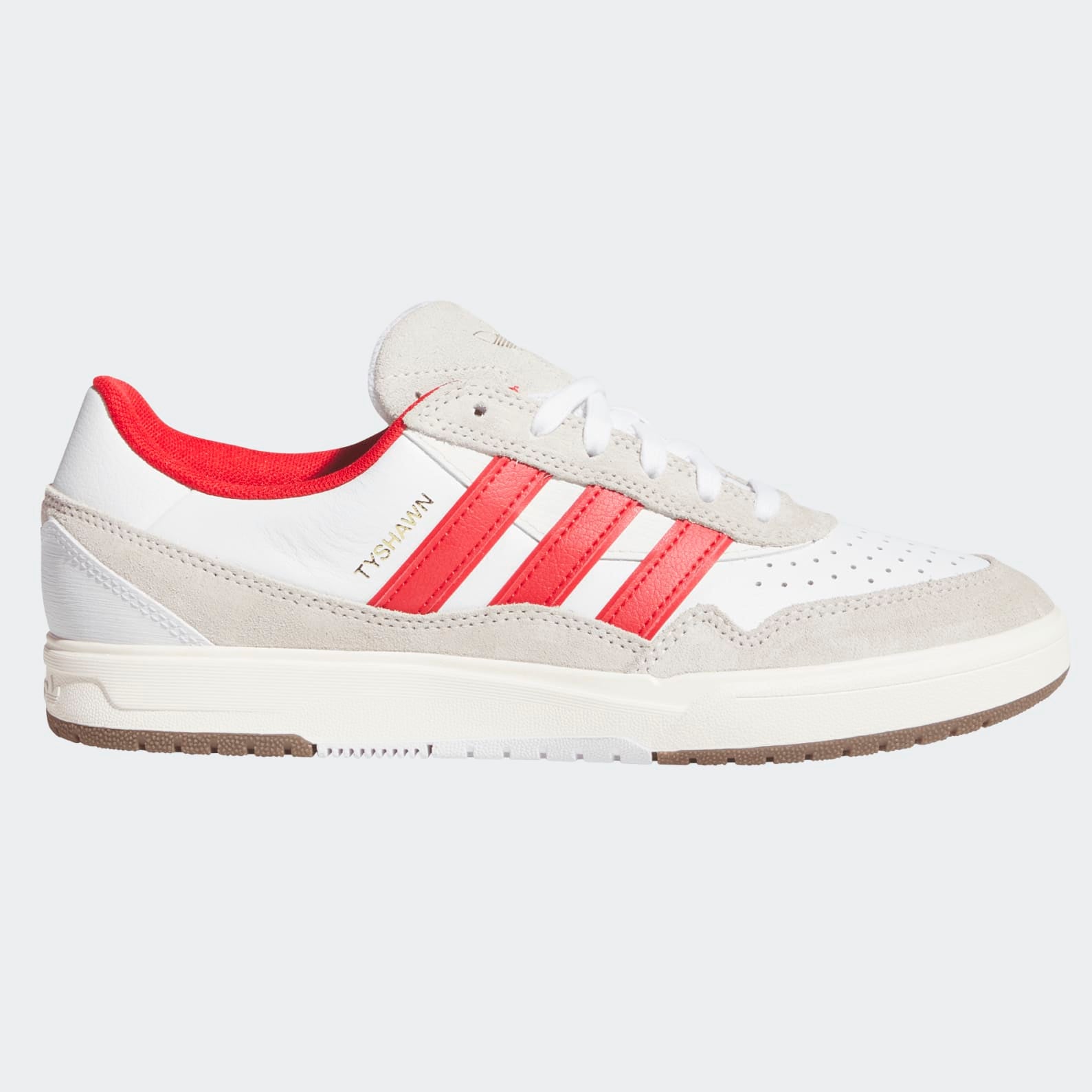 White/Red Tyshawn II Adidas Skate Shoe