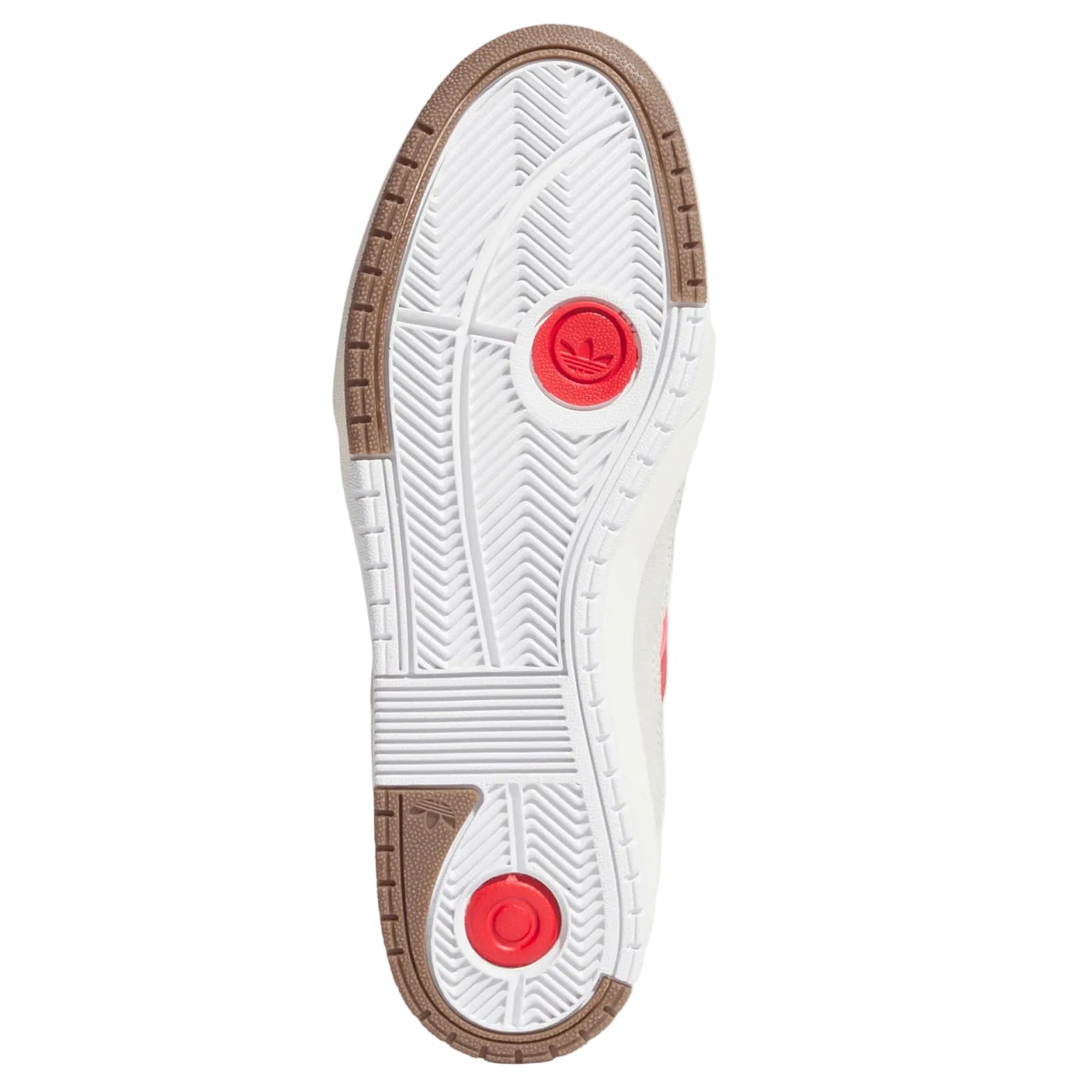 White/Red Tyshawn II Adidas Skate Shoe Bottom
