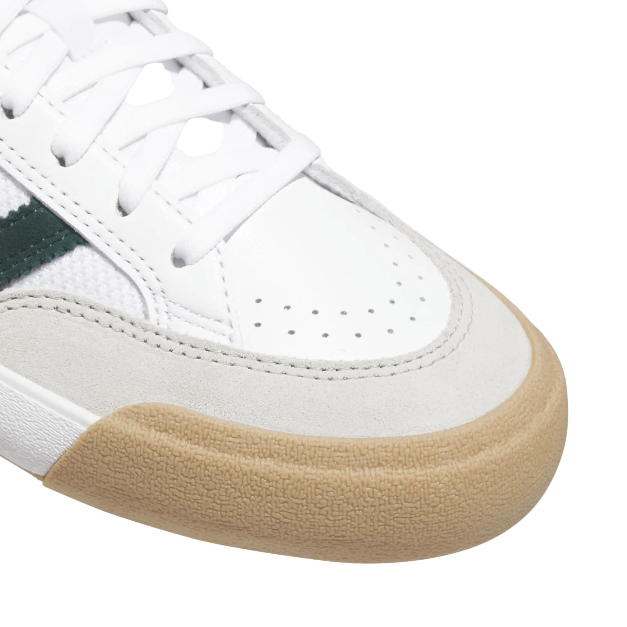 White/Green Nora Adidas Skate Shoe Detail