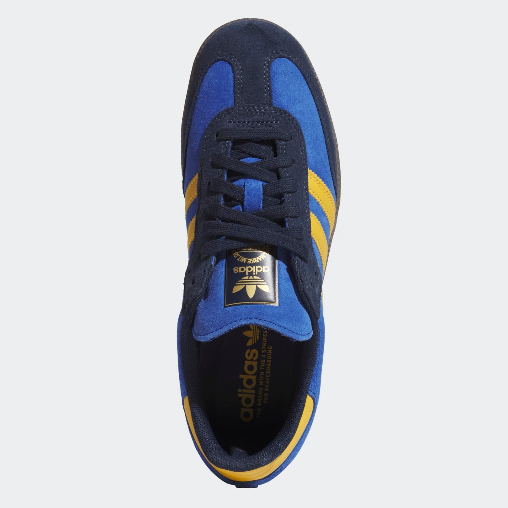 Blue Samba ADV Adidas Skate Shoe Top