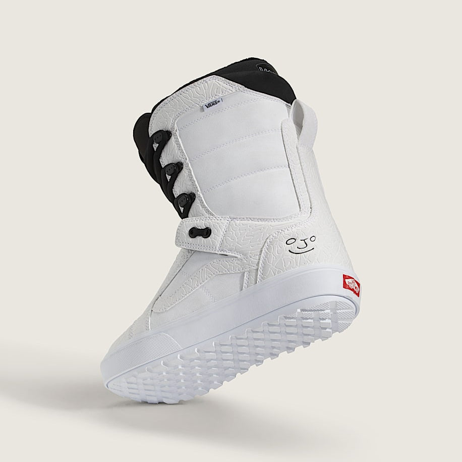 White Hi-Standard OG Vans Snowboard Boots Back
