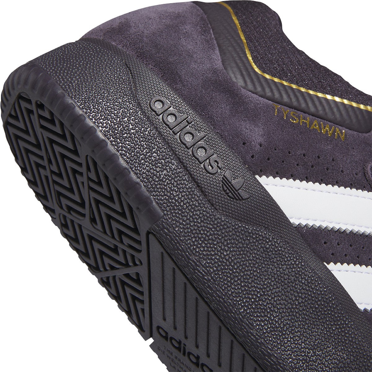 Aurora Black Tyshawn Adidas Skate Shoe Detail