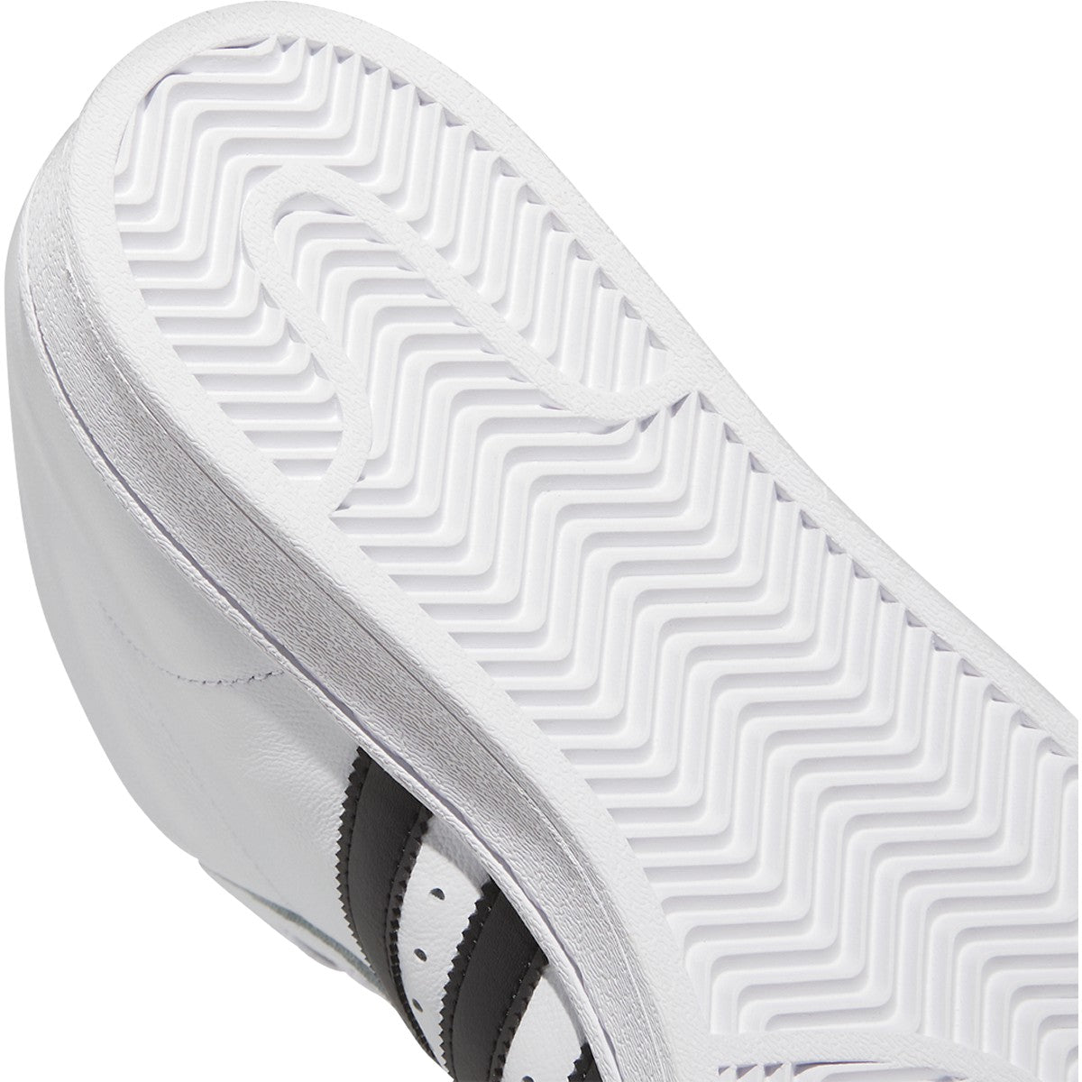 White Pro Model ADV Adidas Skateboarding Shoe Detail