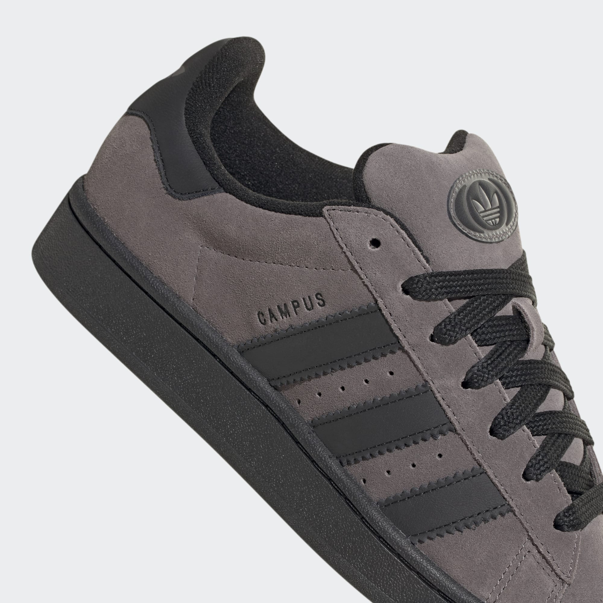 Charcoal 00s Campus Adidas Skate Shoe Detail