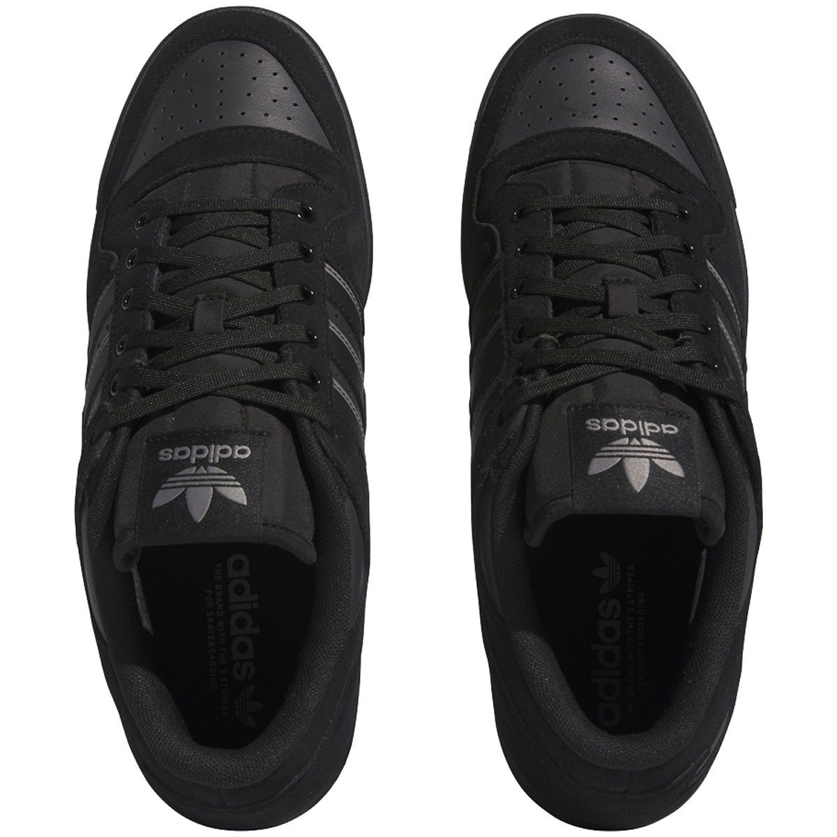 Black Forum 84 Low ADV Adidas Skateboarding Shoe Top