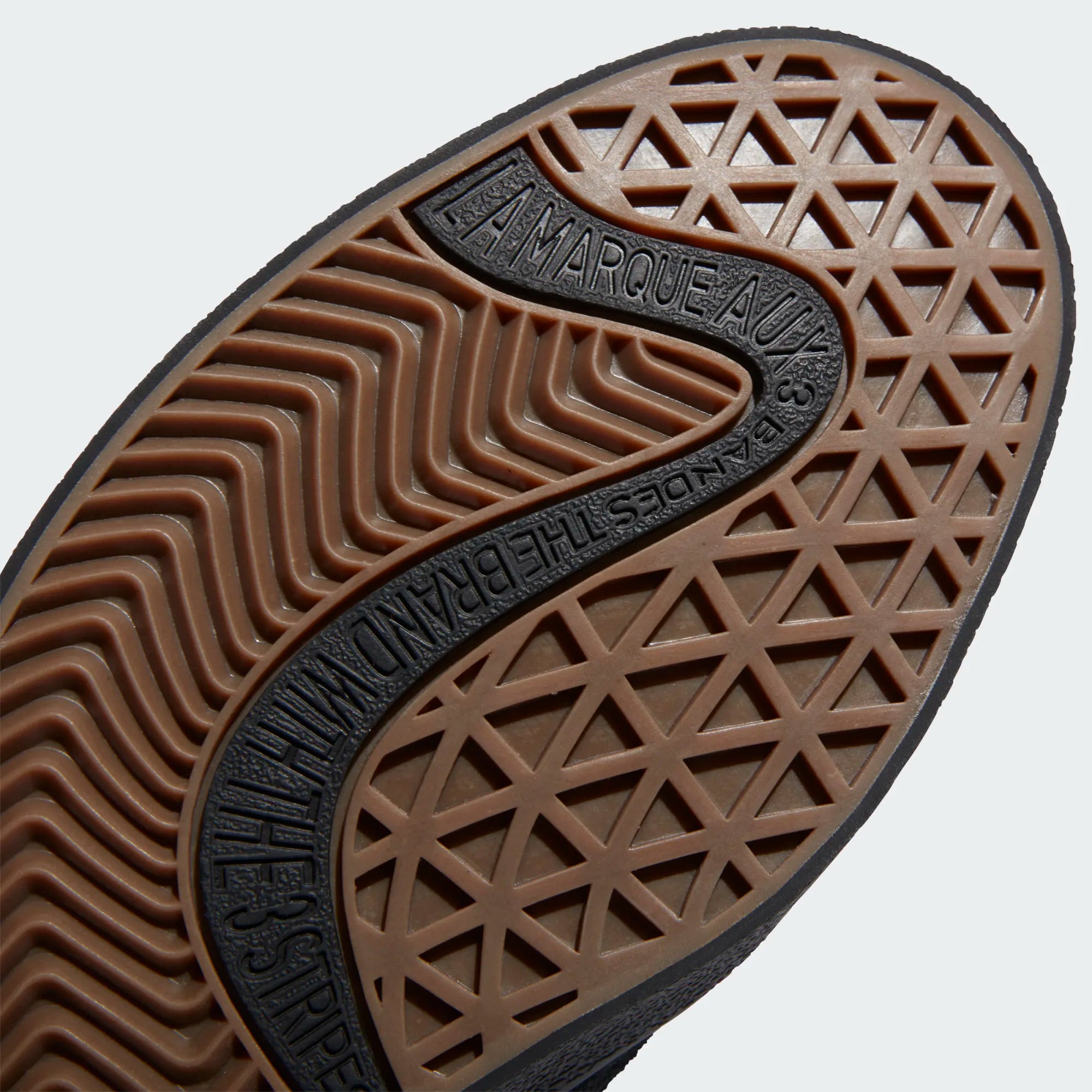 Black/White/Black Puig Indoor Adidas Skate Shoe Detail