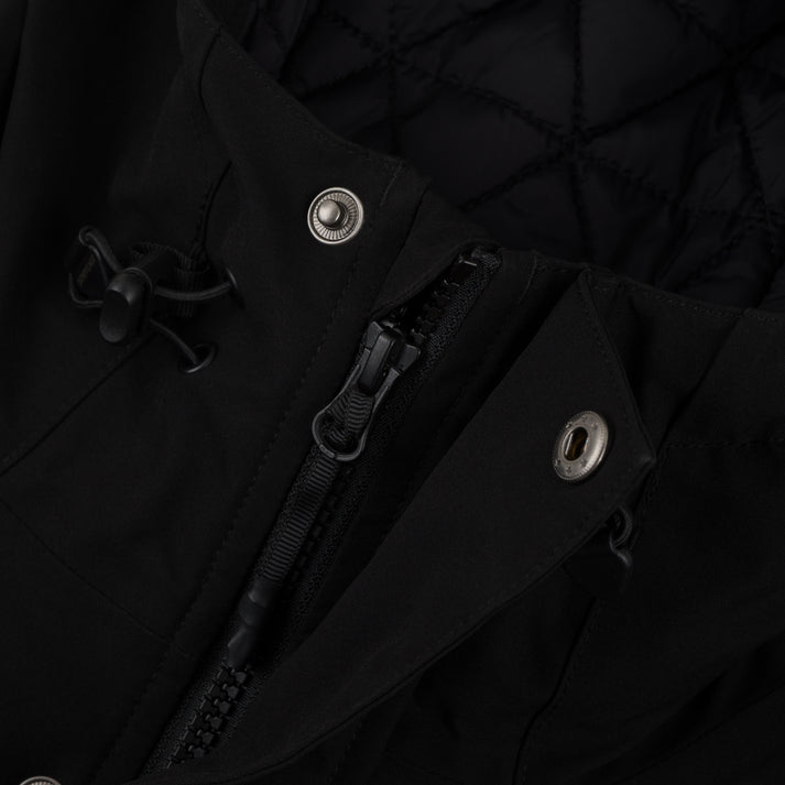 Black Insulated Souvenir Sports Jacket Detail
