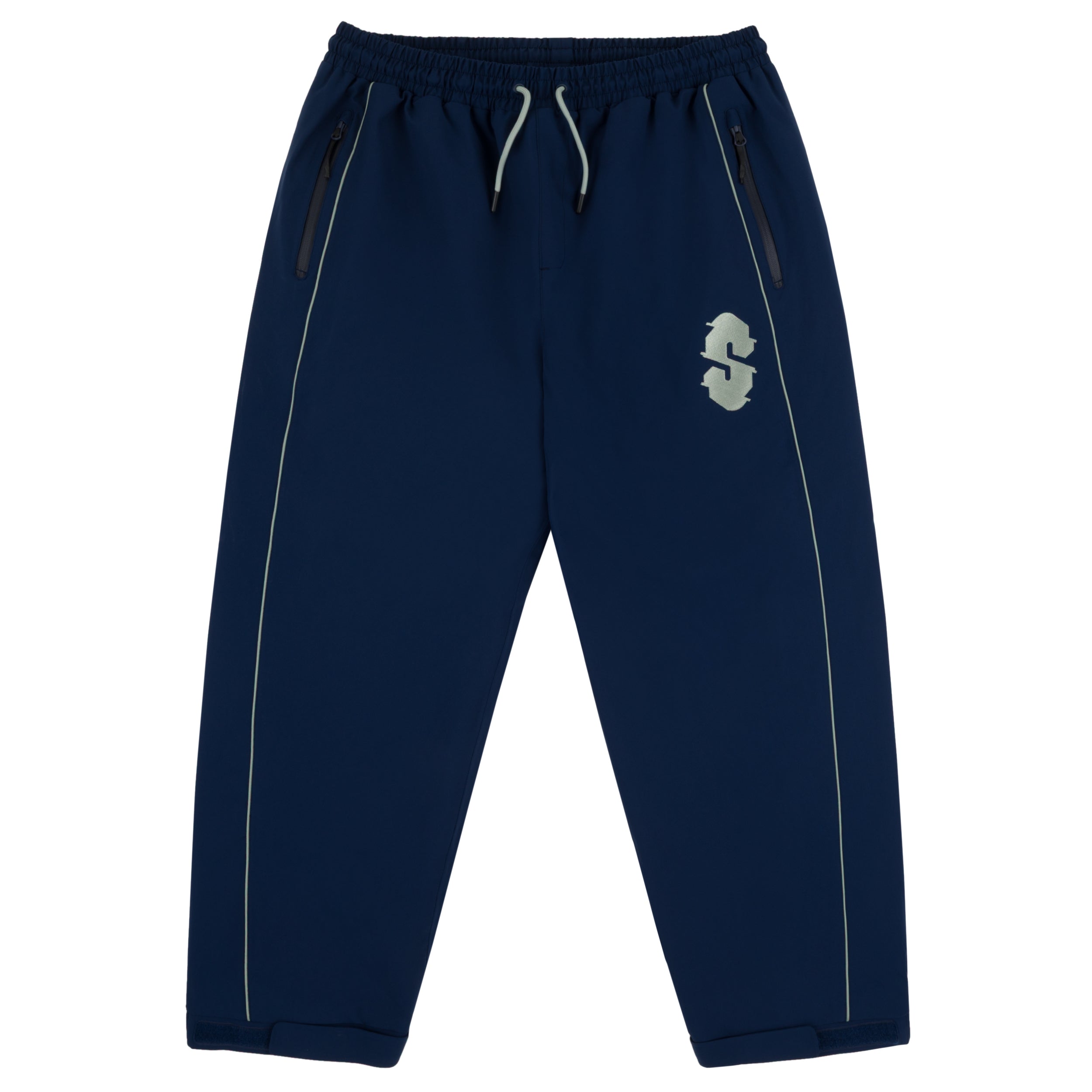 Navy Insulated Souvenir Track Snow Pants