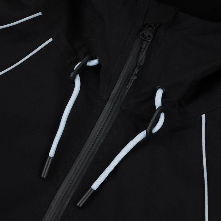 Black Insulated Souvenir Track Jacket Detail