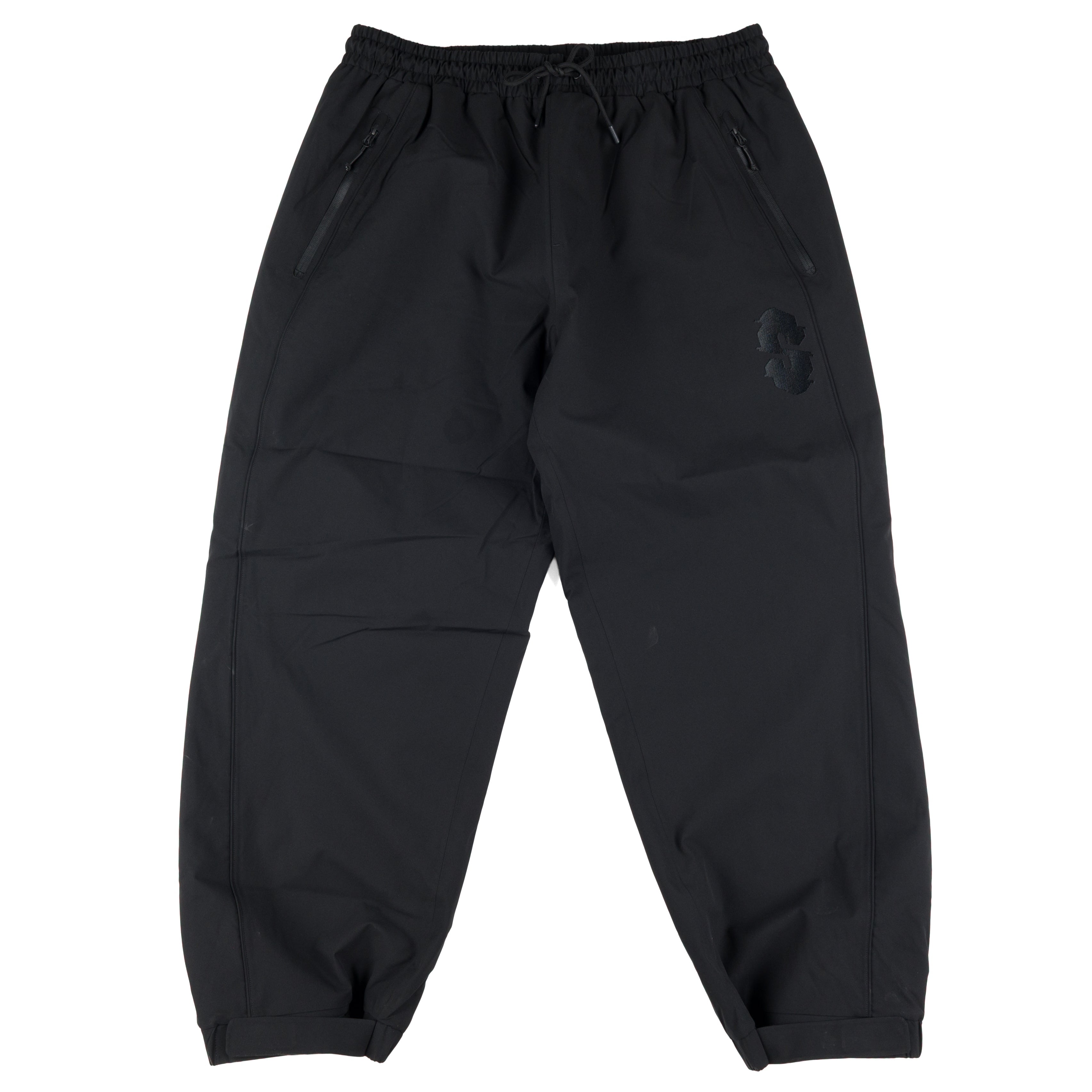 Black Souvenir Insulated Track Snow Pants