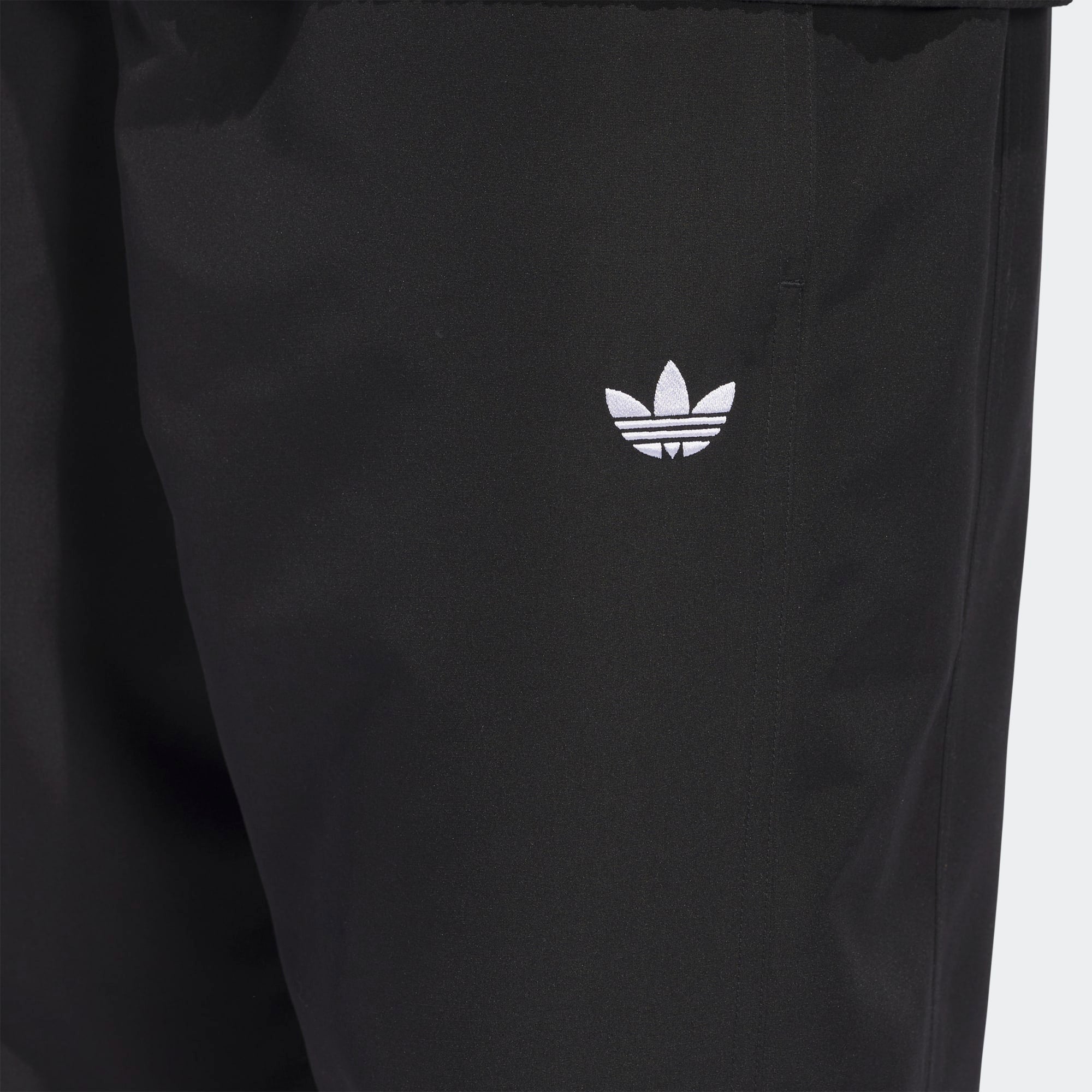 Black/White Gazelle Adidas Track Pants Detail