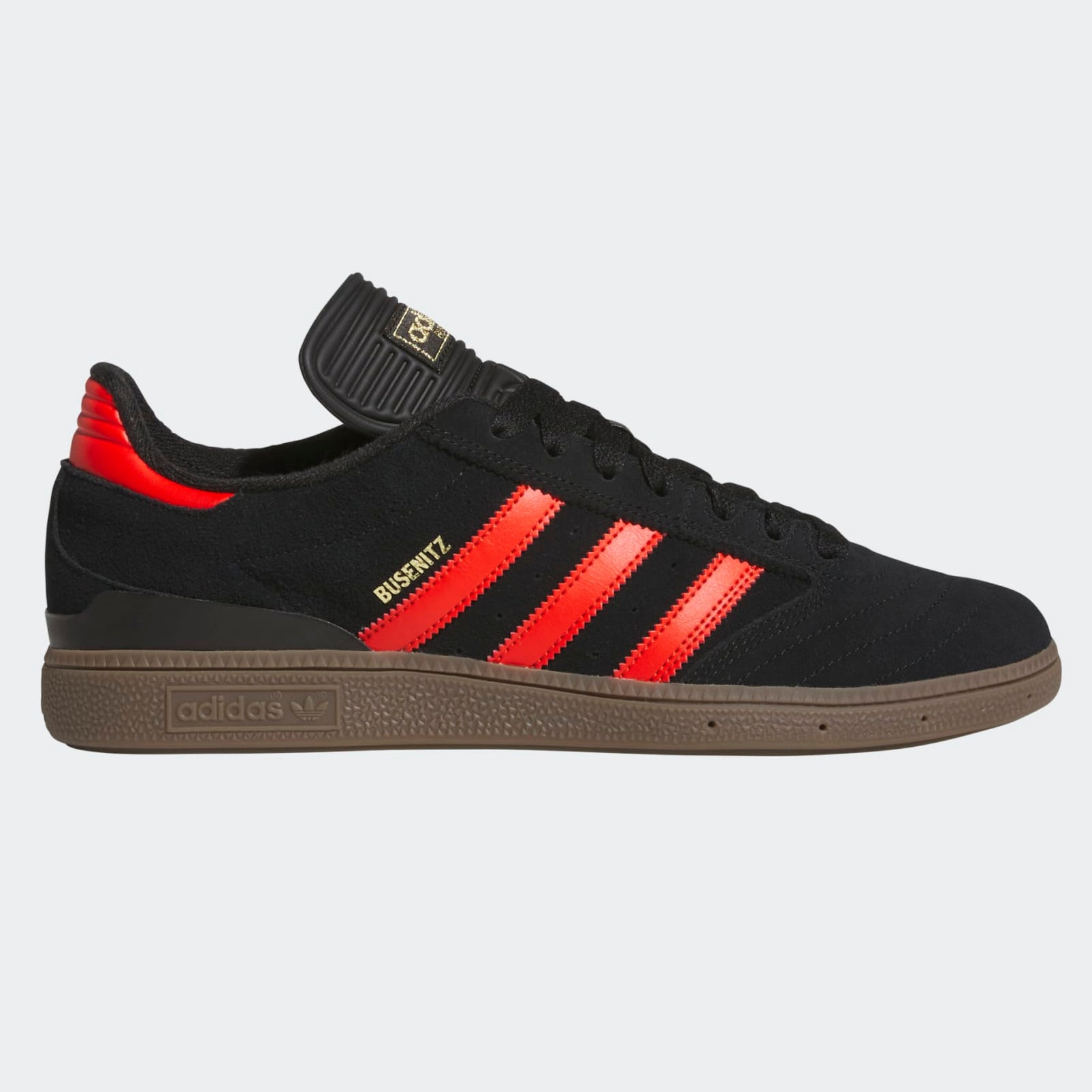 Black/Orange/Gum Busenitz Adidas Skate Shoe