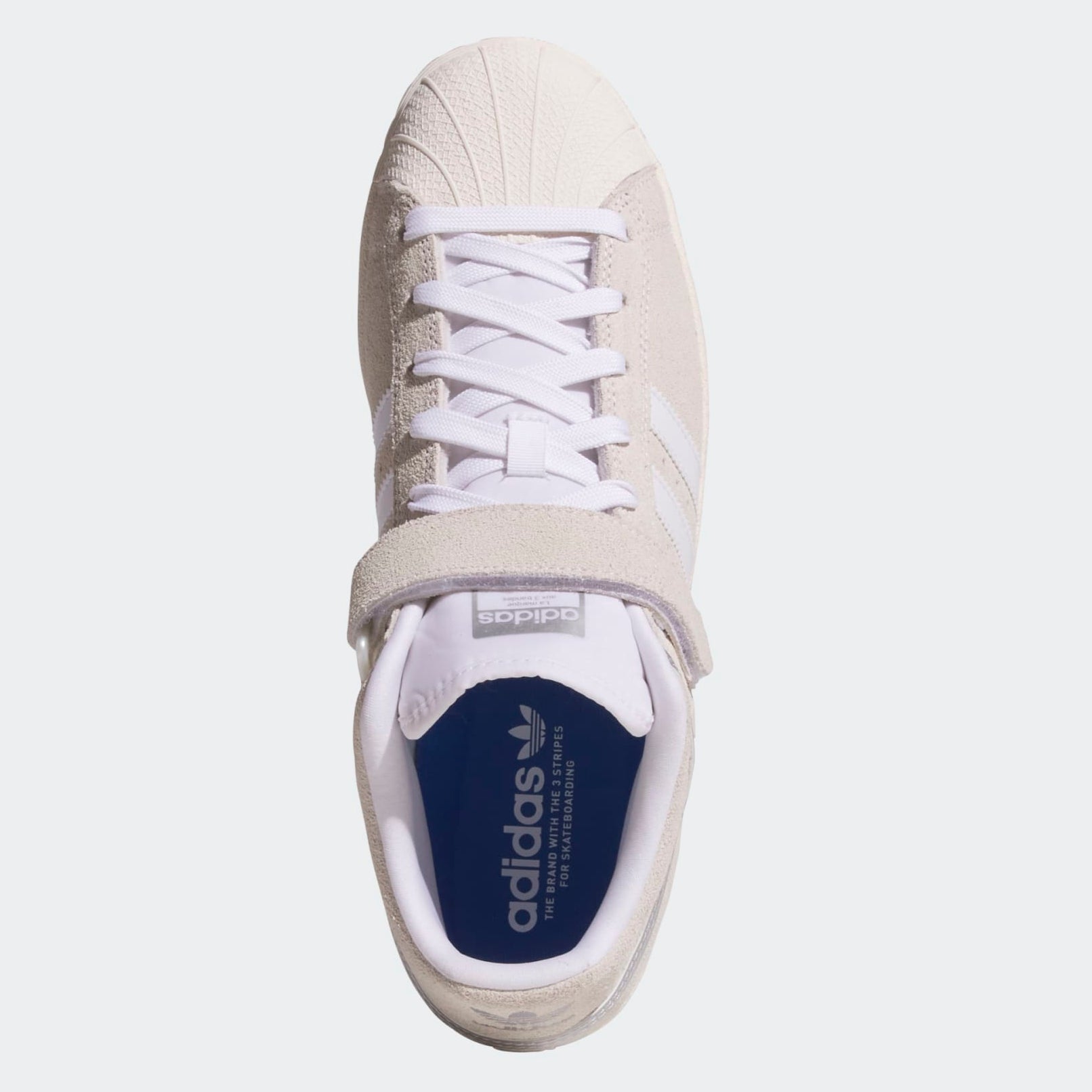 White Pro Shell ADV Adidas Skate Shoe Top