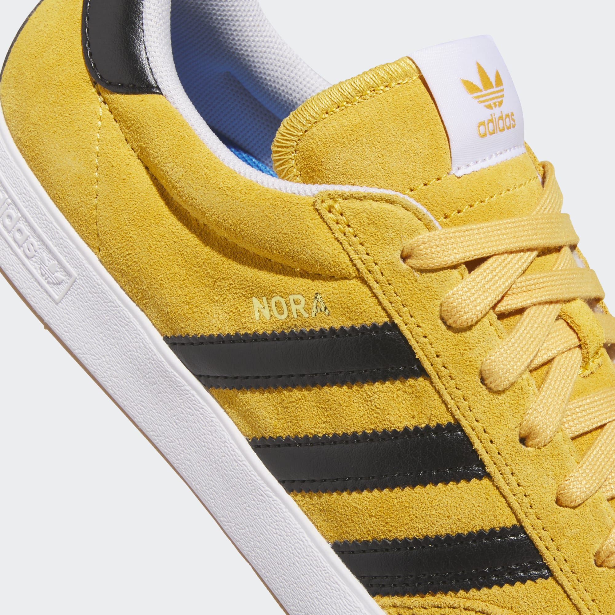 Yellow/Black Nora Adidas Skate Shoe Detail