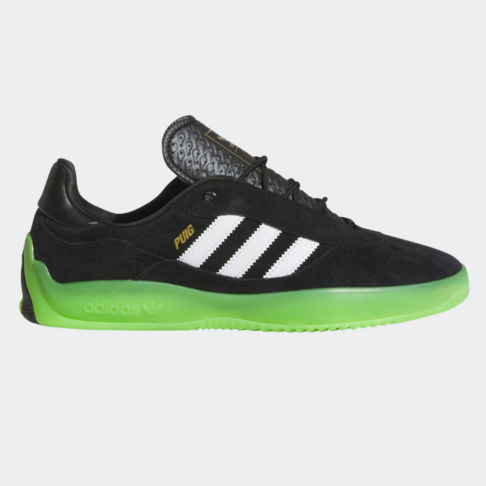 Black/Green Puig Adidas Skate Shoe