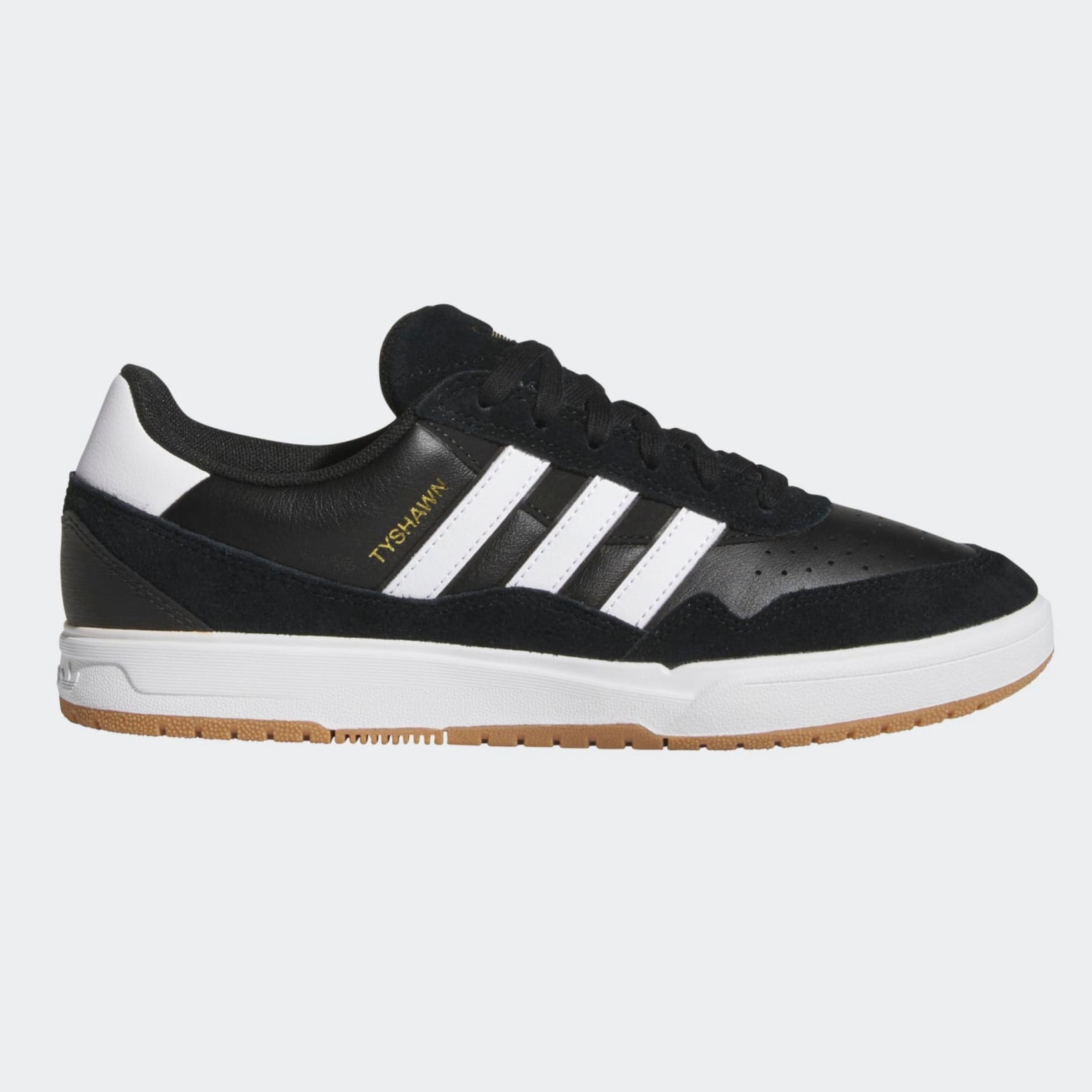 Black/White/Gum Tyshawn II Adidas Skate Shoe