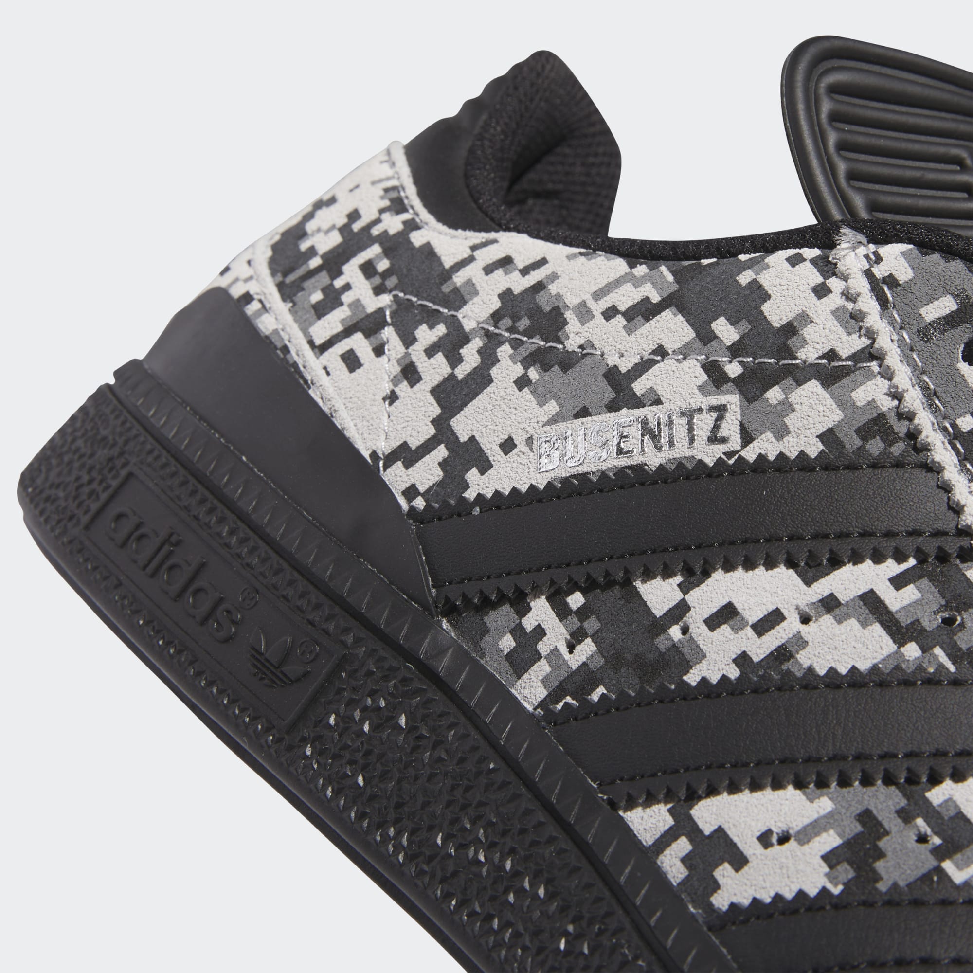 Black/Grey Digi Camo Busenitz Adidas Skate Shoe Detail