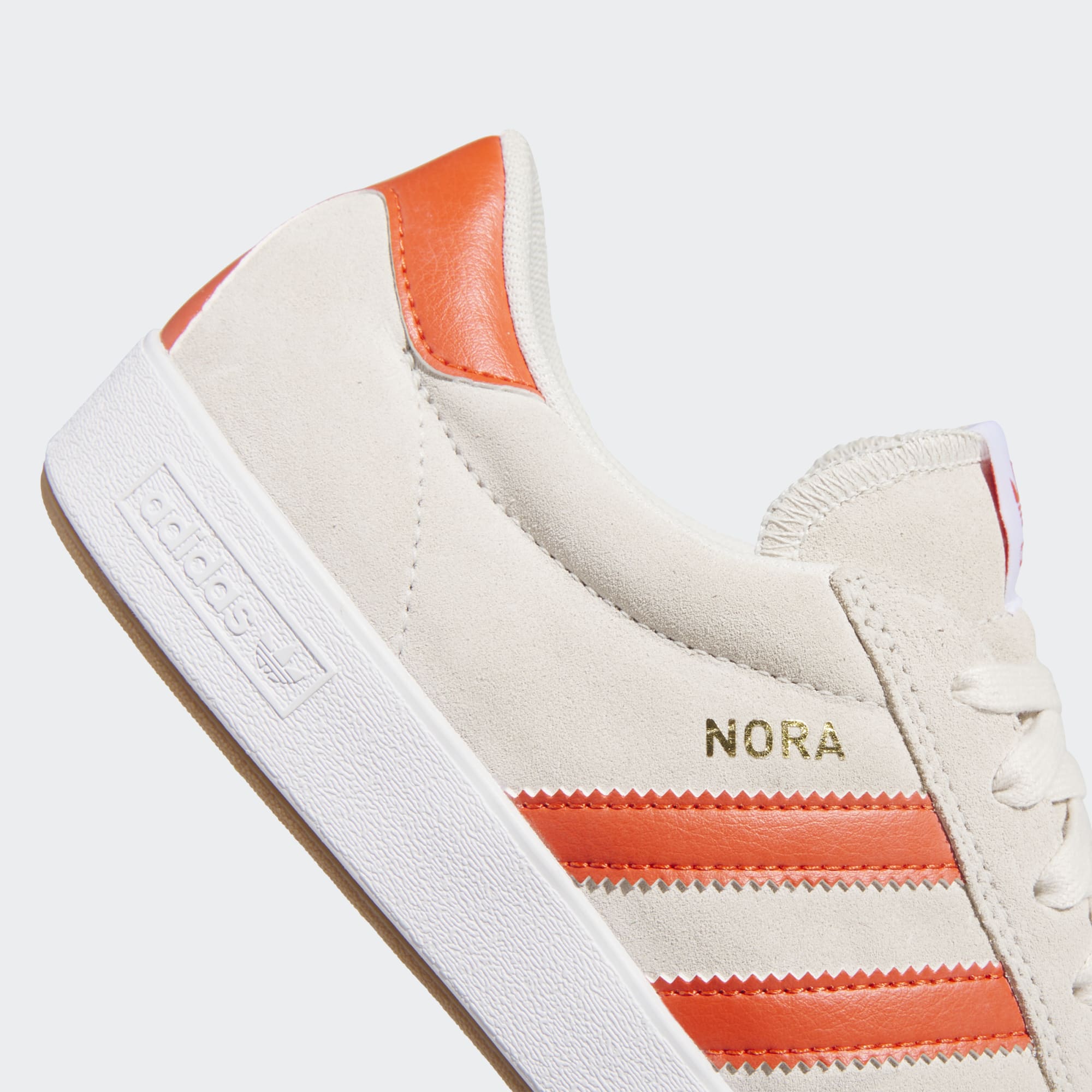 Wonder White Nora Adidas Skate Shoe Detail