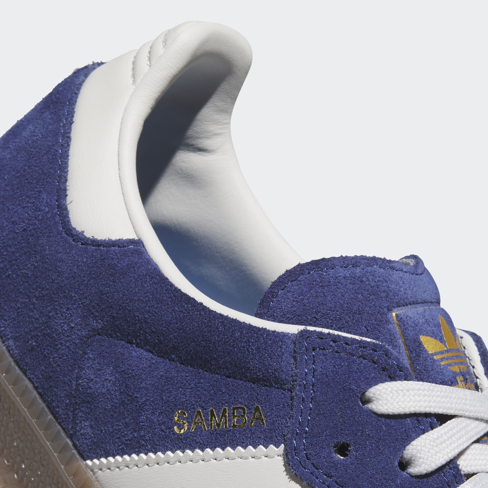 Dark Blue Samba ADV Adidas Skate Shoe Detail
