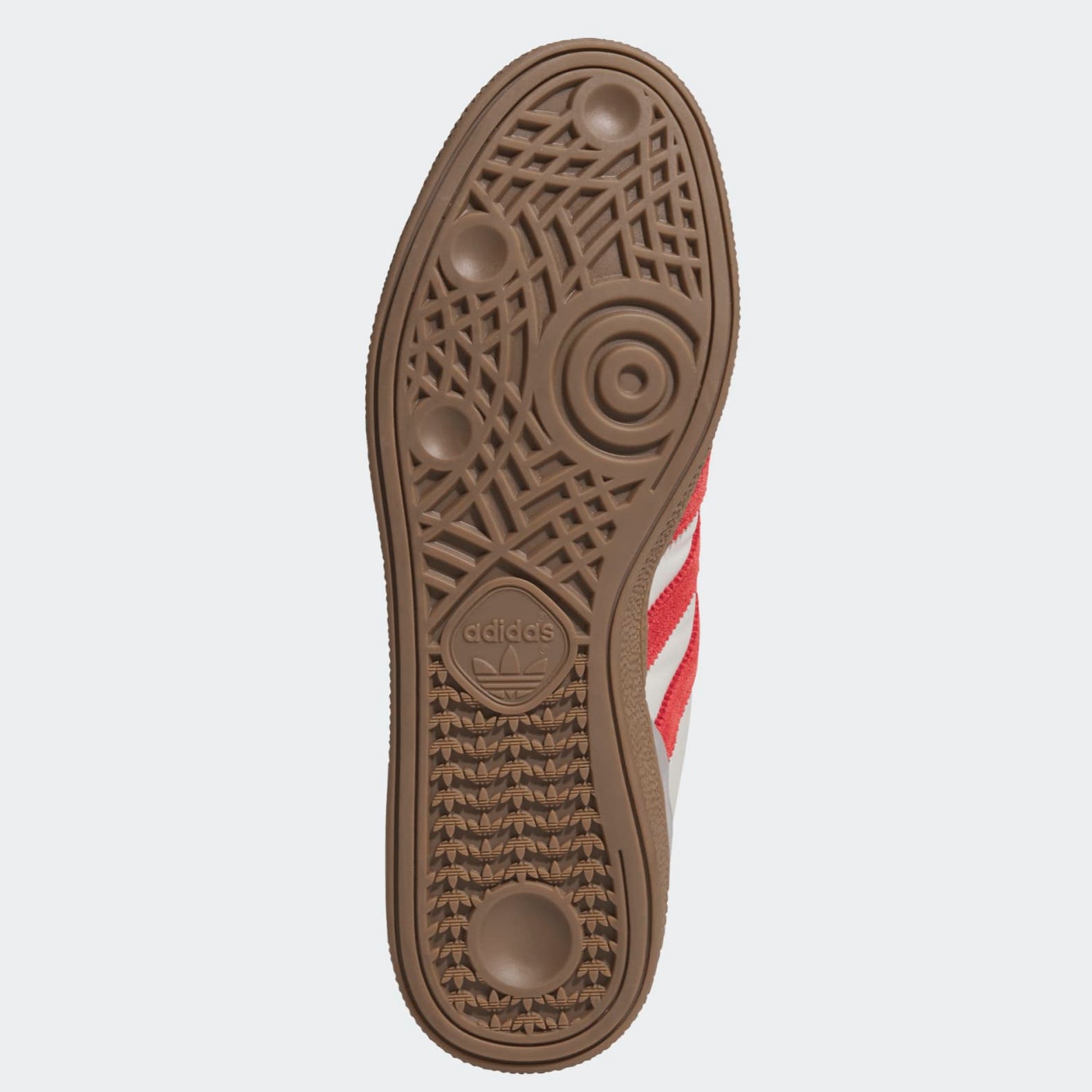 Brown/Scarlet Busenitz Adidas Skate Shoe Bottom