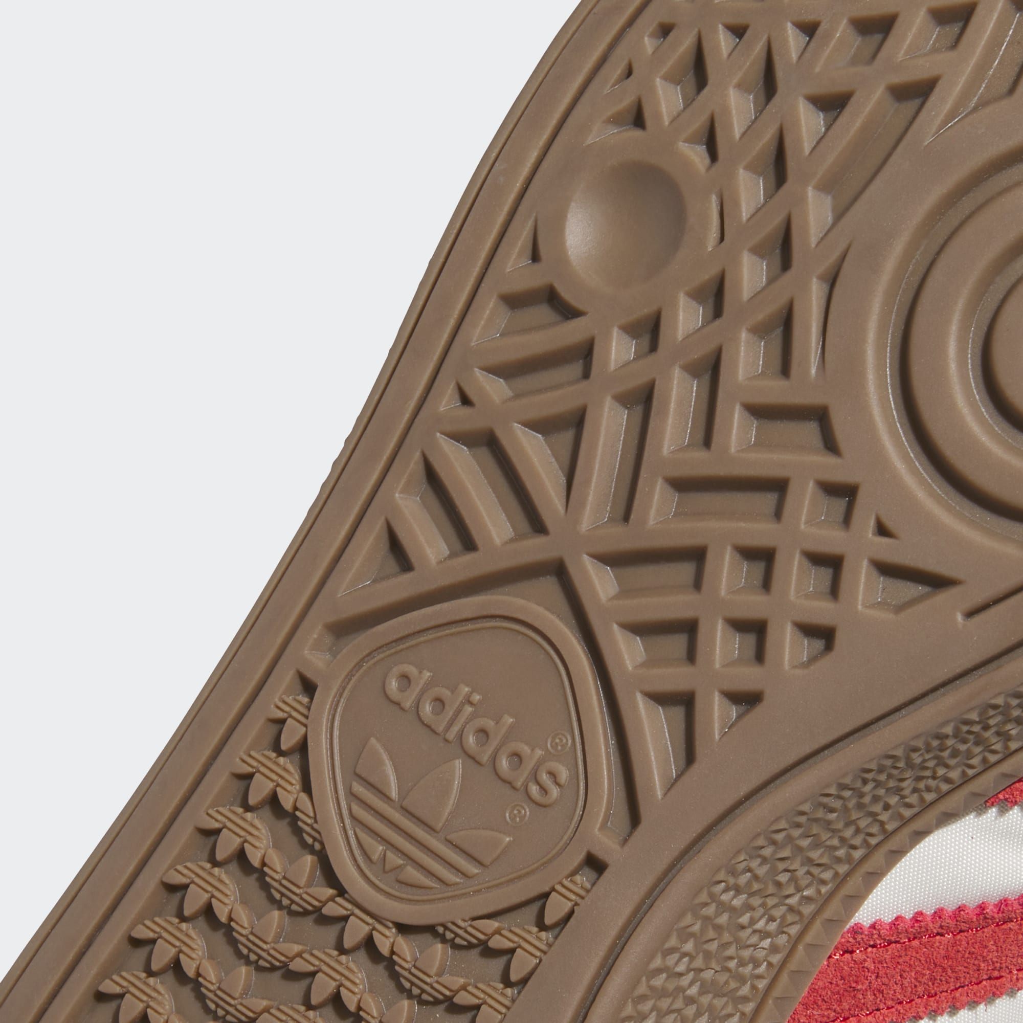 Brown/Scarlet Busenitz Adidas Skate Shoe Detail