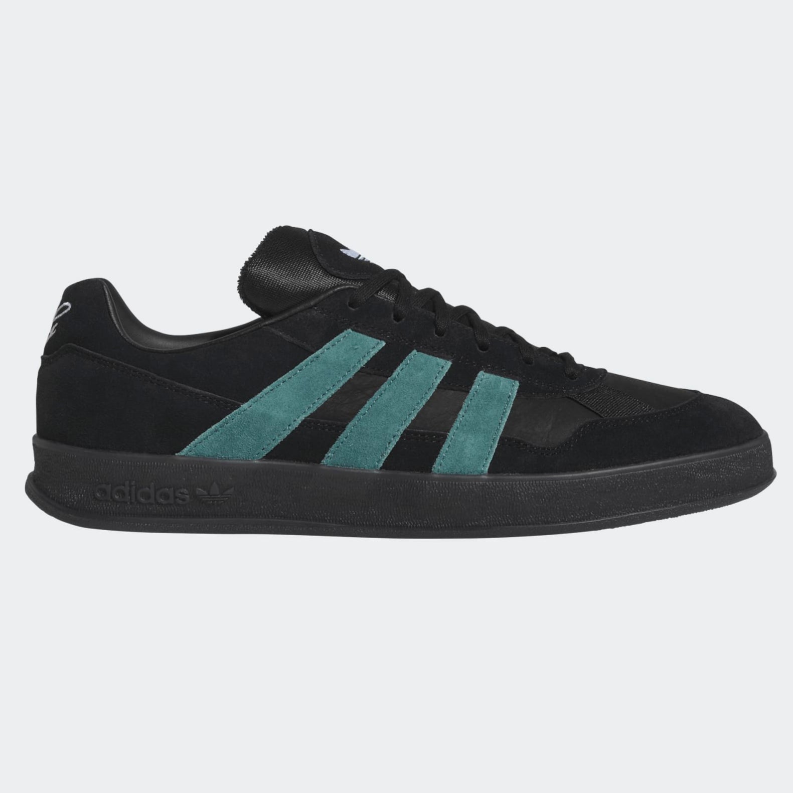 Black/Teal Aloha Super Adidas Skate Shoe