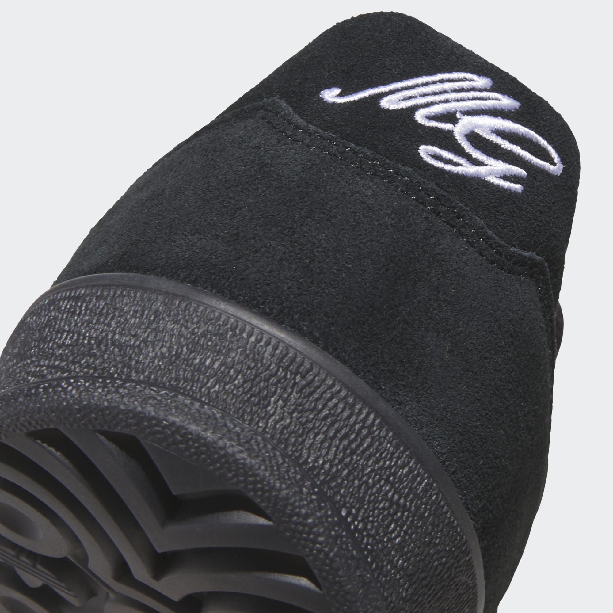 Black/Teal Aloha Super Adidas Skate Shoe Detail