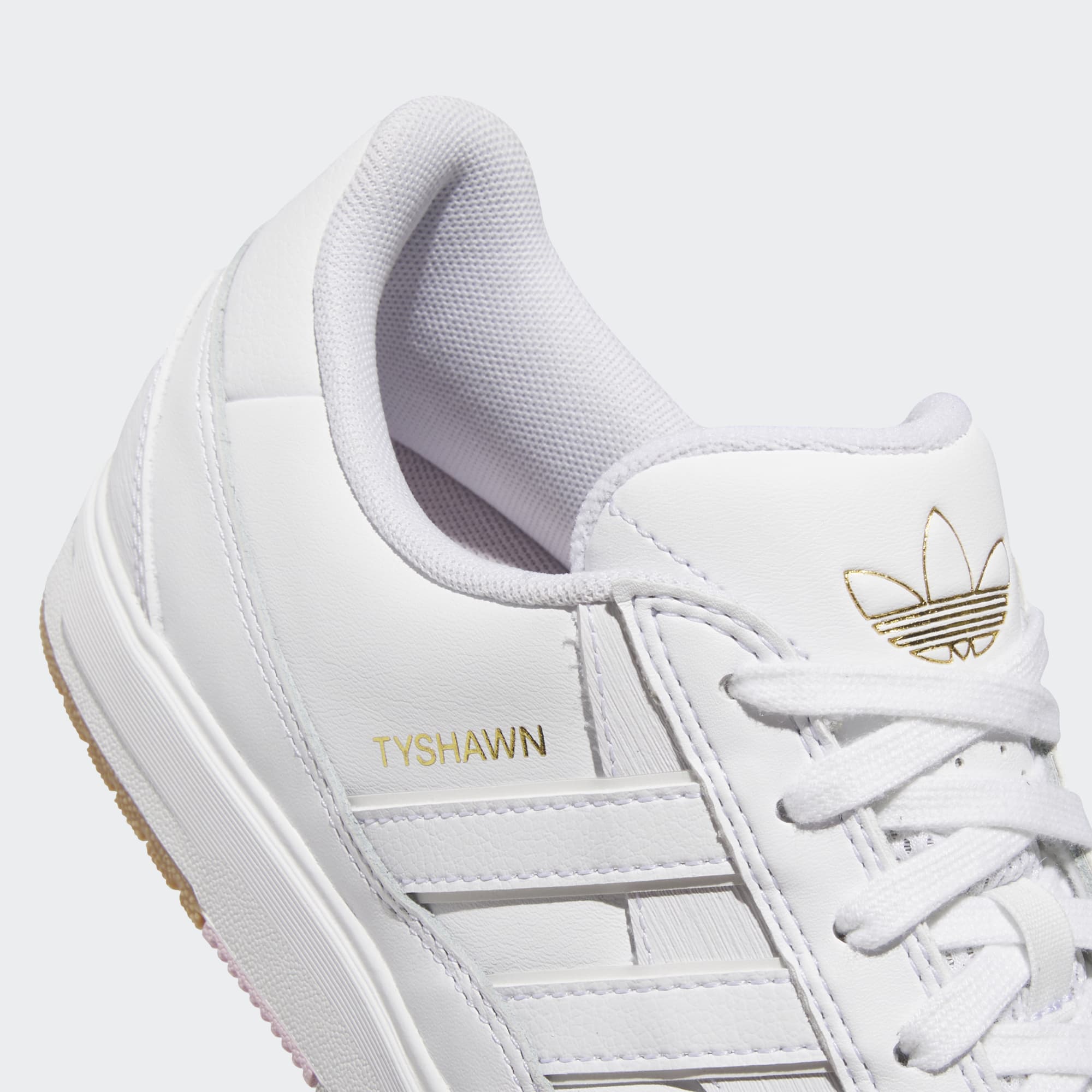 White/Gum Tyshawn II Adidas Skate Shoe Detail