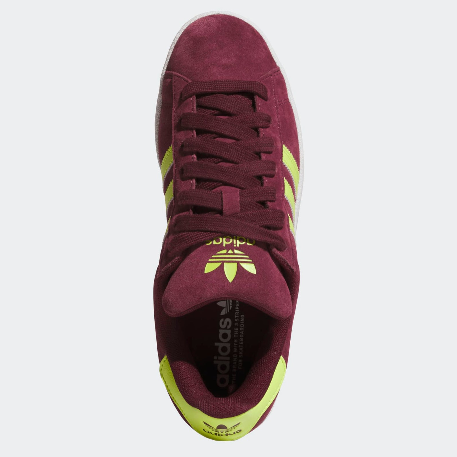 Maroon Campus ADV Adidas Skate Shoe Top