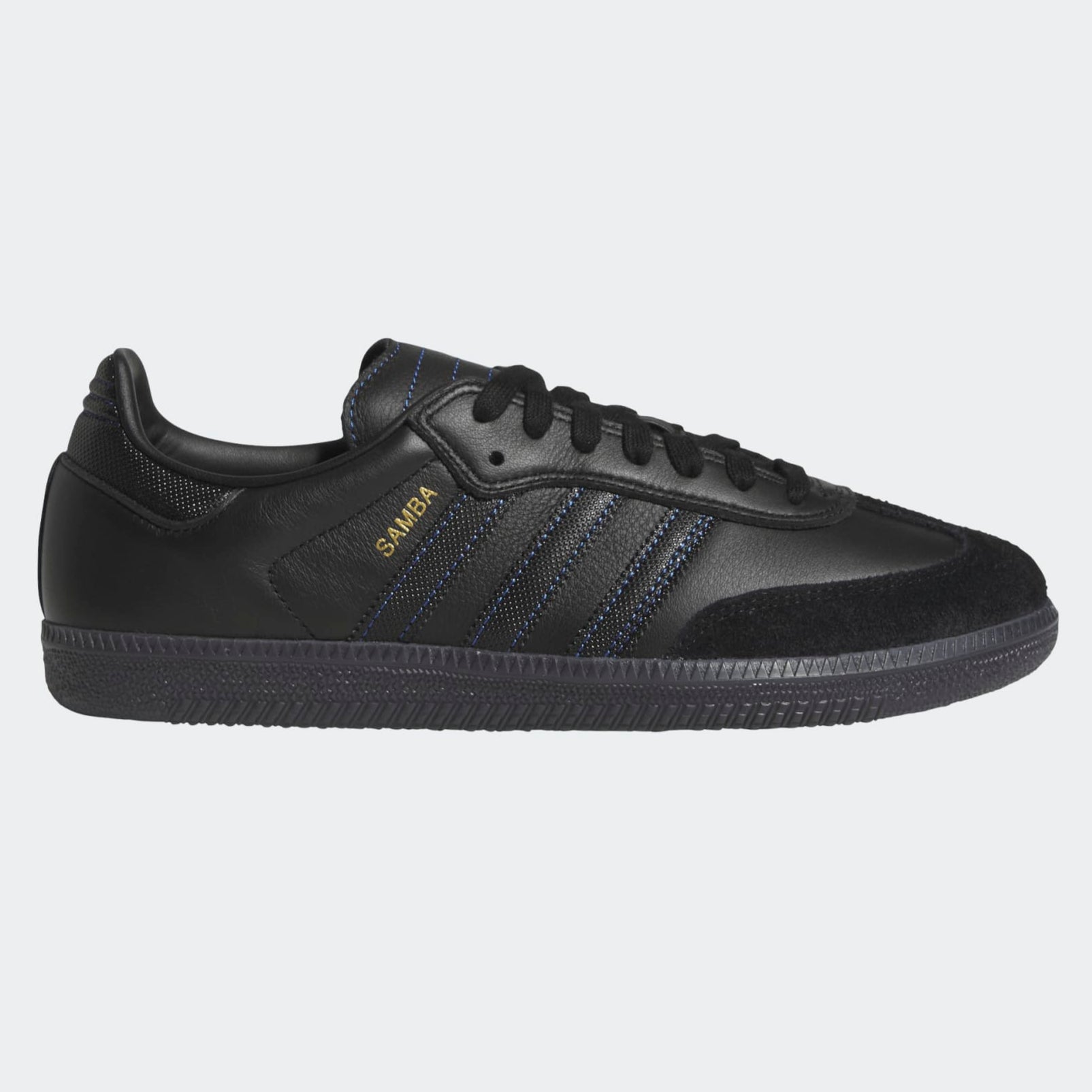 Black/Blue Samba ADV Adidas Skate Shoe