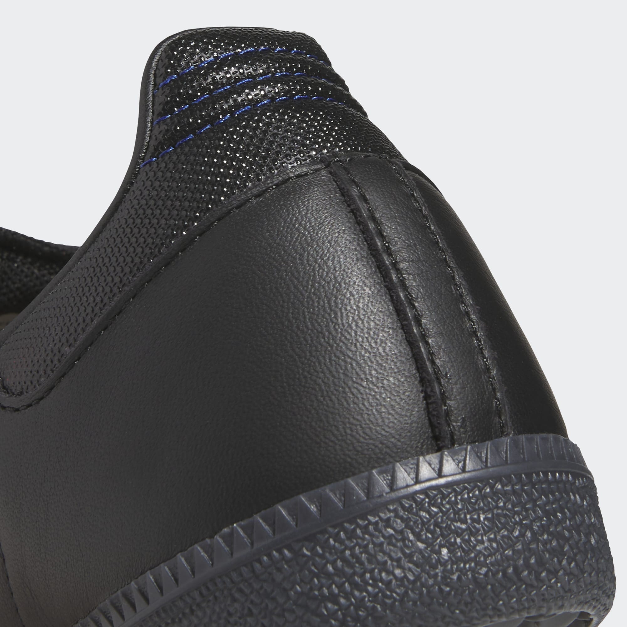 Black/Blue Samba ADV Adidas Skate Shoe Detail