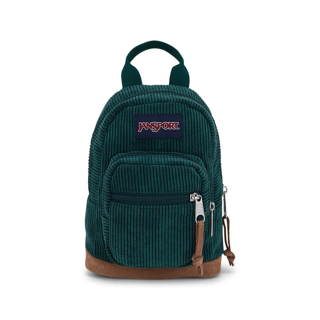 Deep Juniper Corduroy Right pack Mini Jansport Backpack