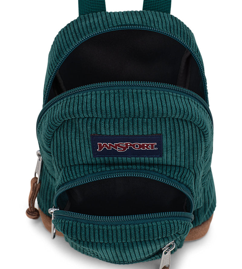 Deep Juniper Corduroy Right pack Mini Jansport Backpack