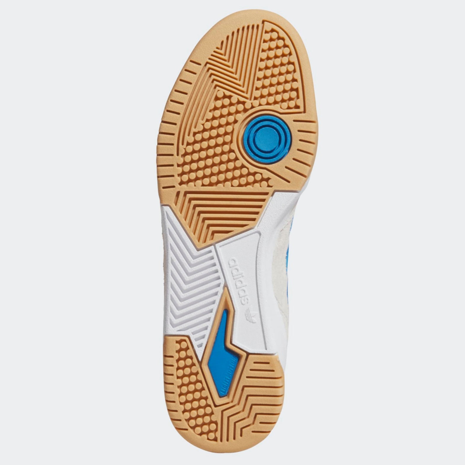 White/Blue Tekkira Cup Adidas Skate Shoe Bottom