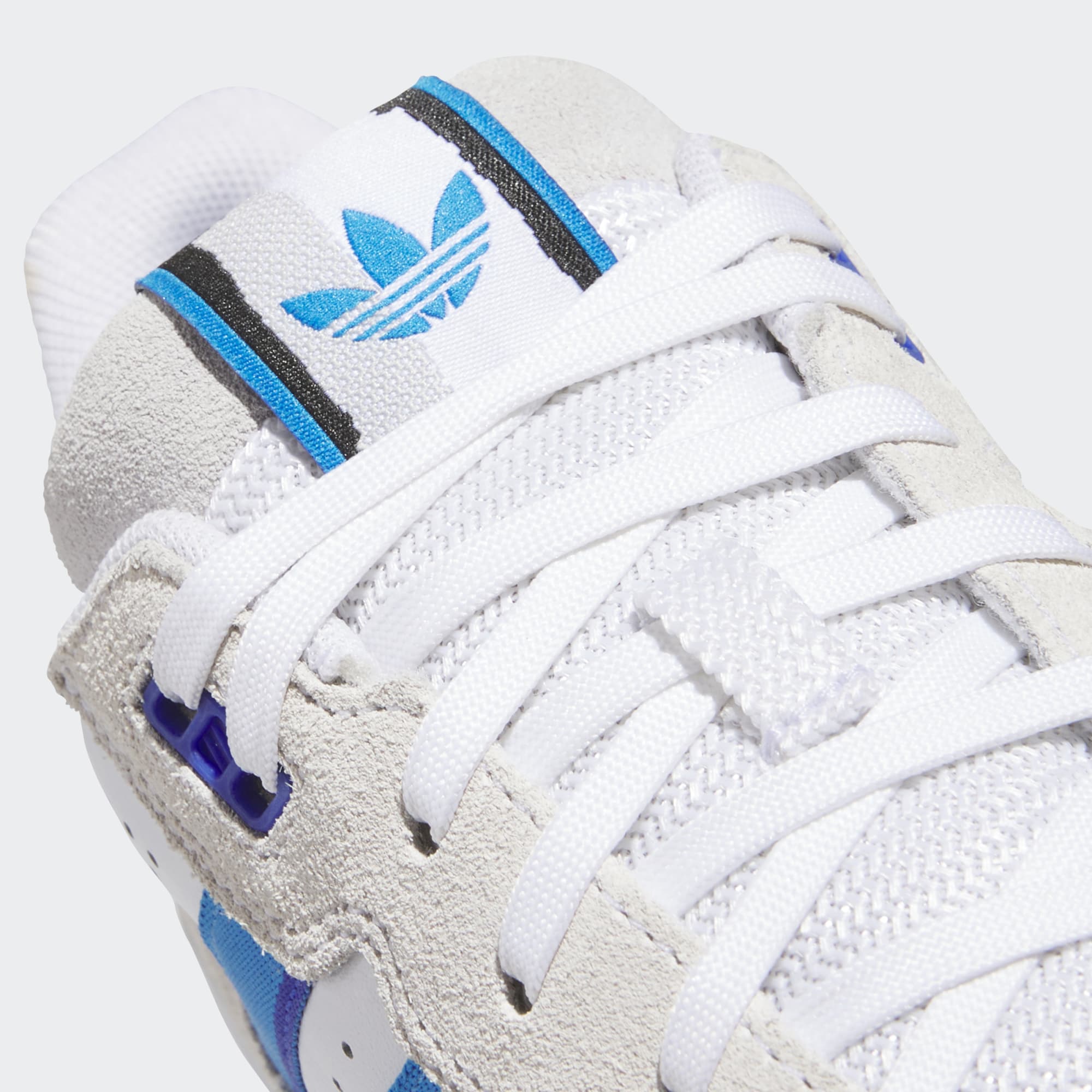 White/Blue Tekkira Cup Adidas Skate Shoe Detail