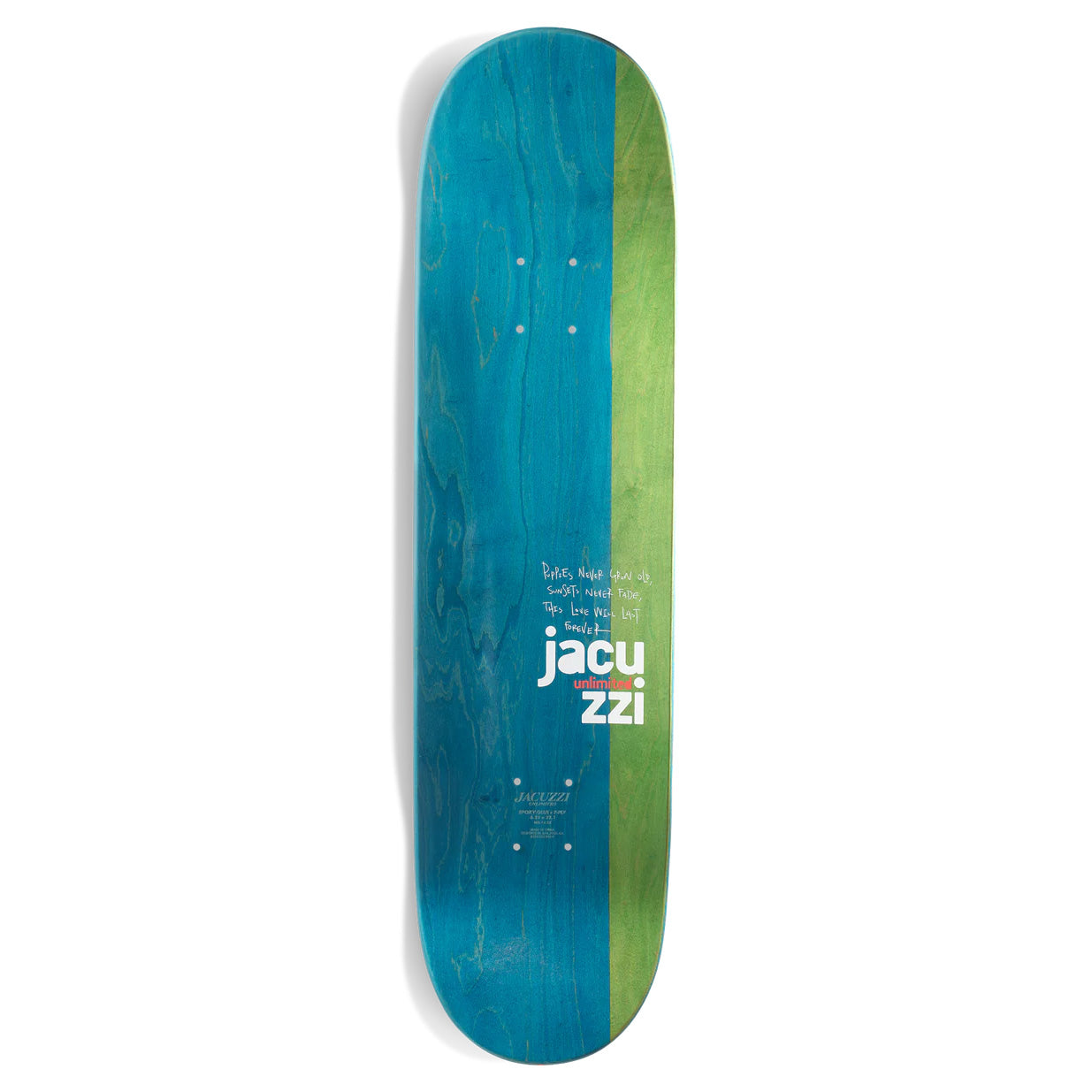 Flavor 8.5 Jacuzzi Unlimited Skateboard Deck